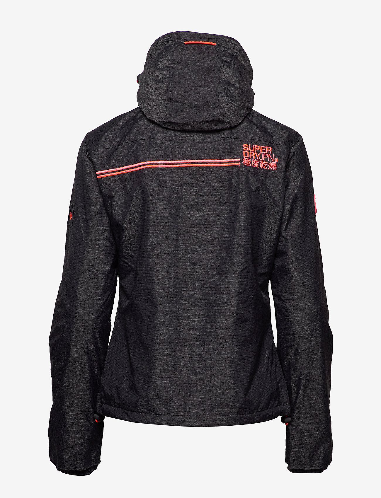 Superdry - POP ZIP HOOD ARCTIC WNDCTR NB - mid charcoal marl/shock coral - 3