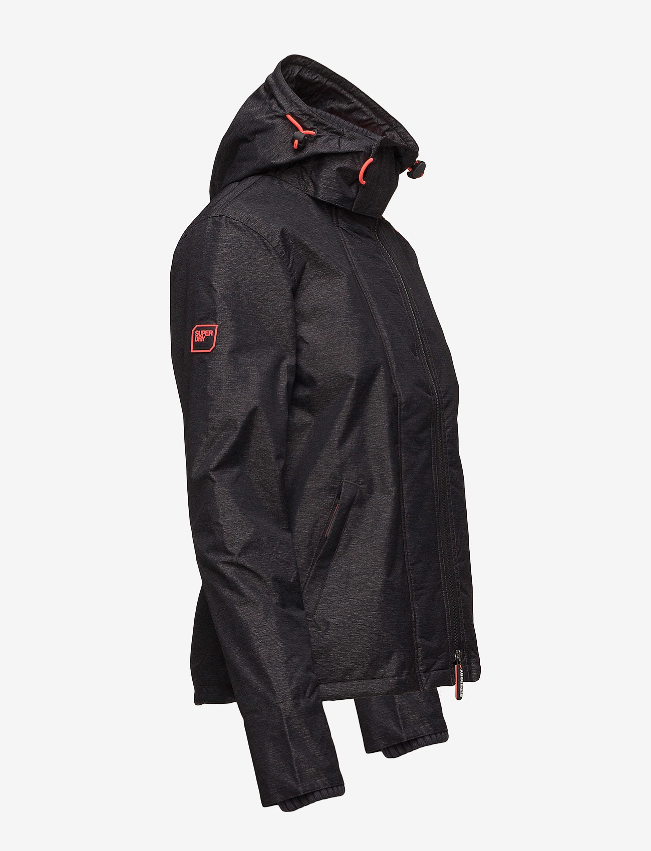 Superdry - POP ZIP HOOD ARCTIC WNDCHEATER - mid charcoal marl/shock coral - 3