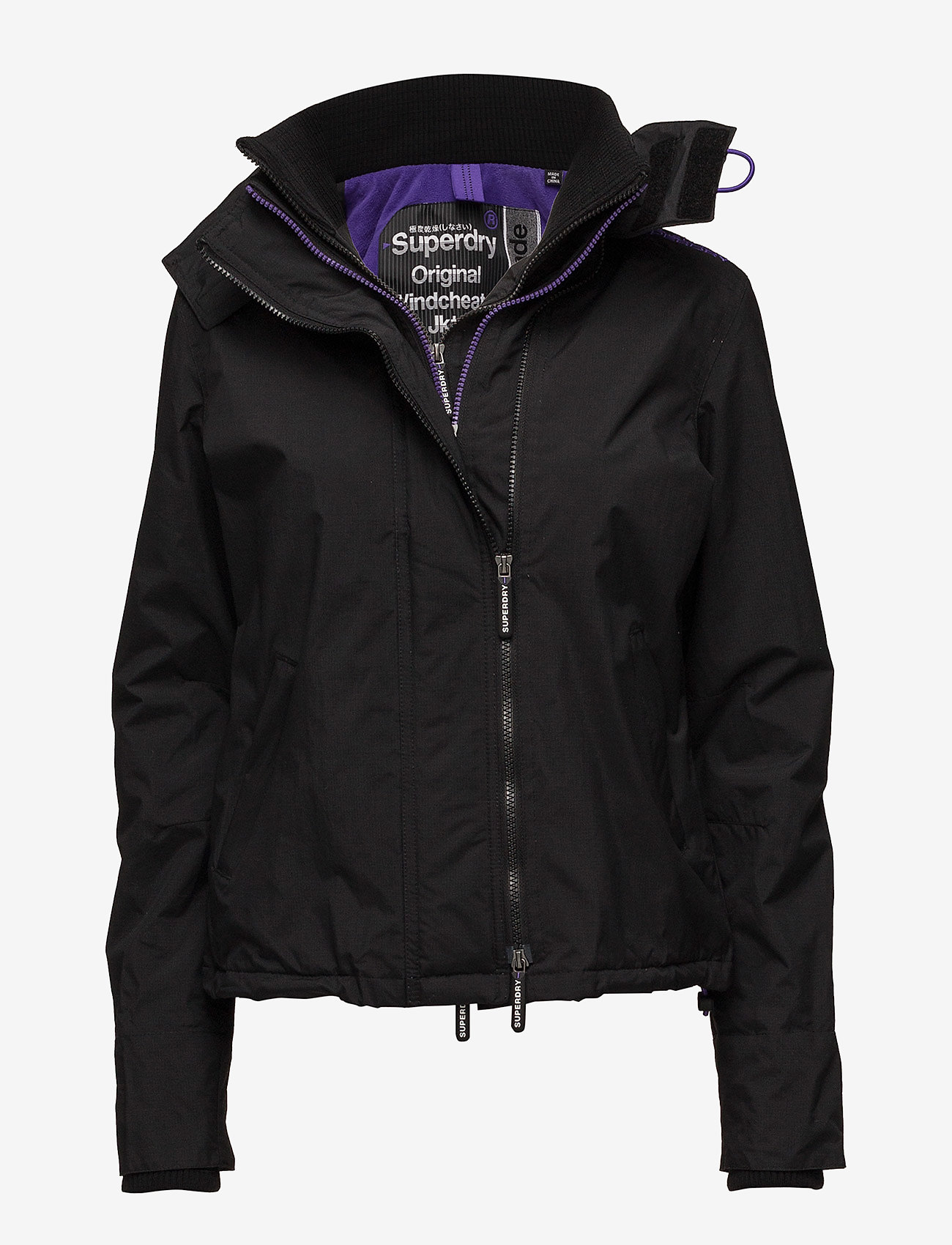 Superdry - POP ZIP HOOD ARCTIC WNDCHEATER - black/violet - 0