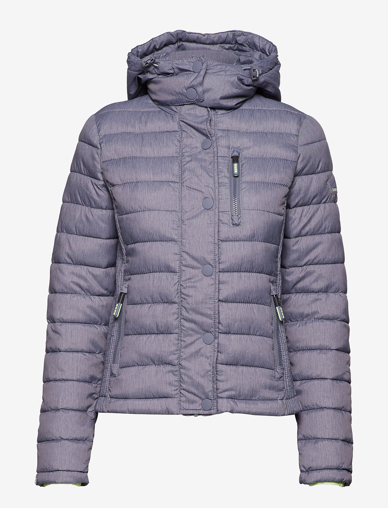 Superdry - FUJI SLIM DOUBLE ZIP HOOD - denim marl - 1