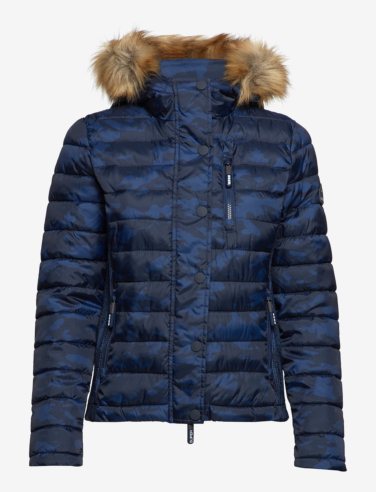 Superdry - FUJI SLIM DOUBLE ZIP HOOD - blue camo - 2