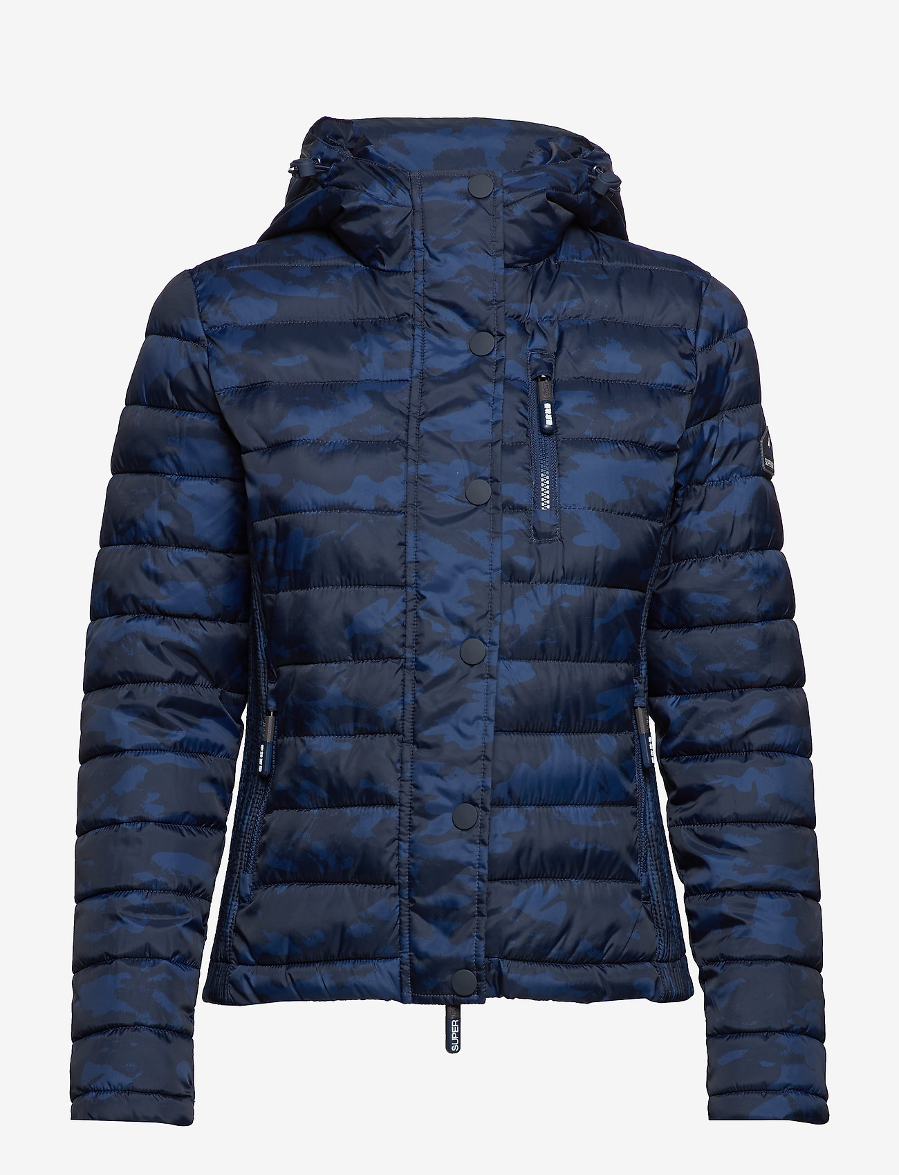 Superdry - FUJI SLIM DOUBLE ZIP HOOD - blue camo - 3