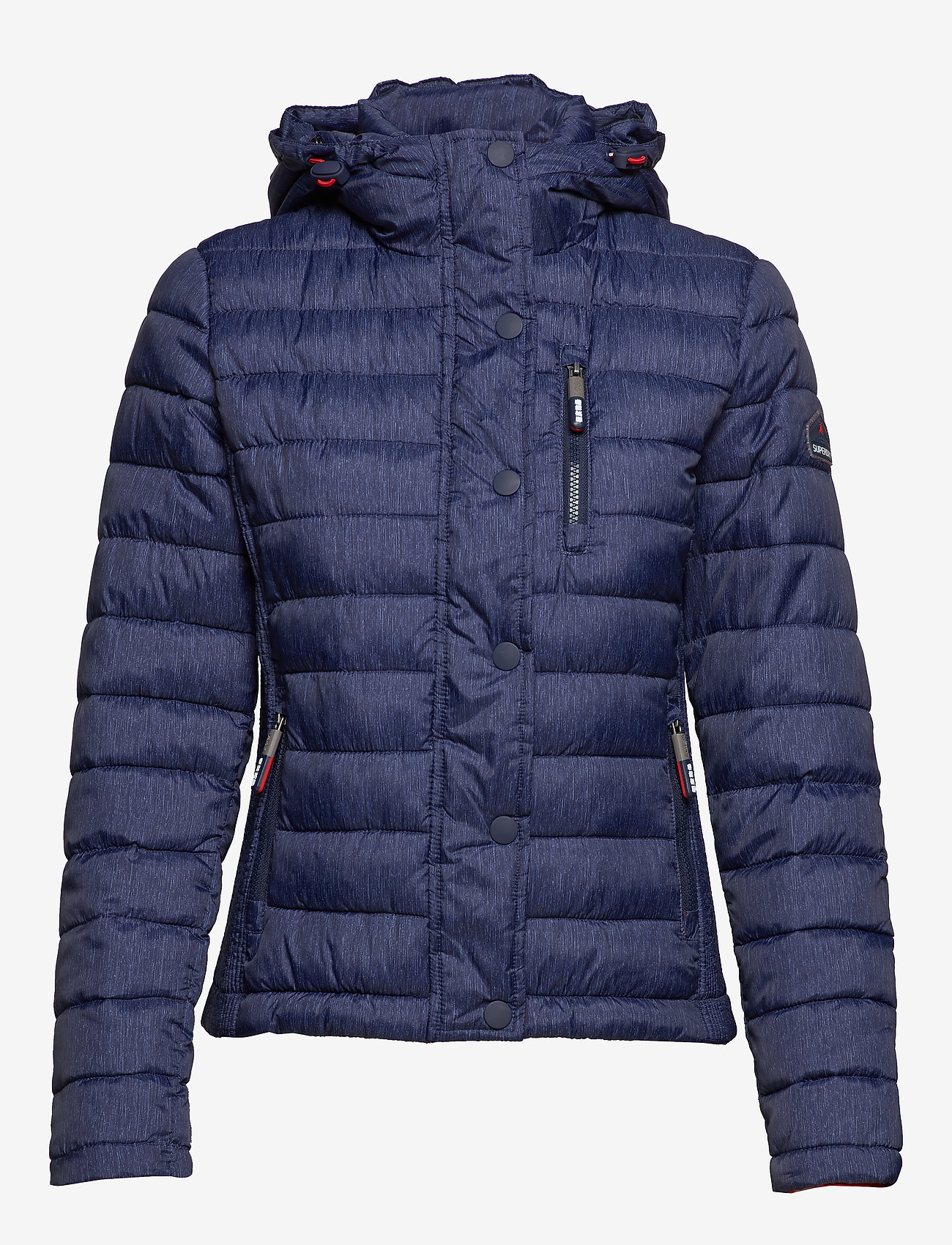 Superdry - FUJI SLIM DOUBLE ZIP HOOD - ink marl - 2