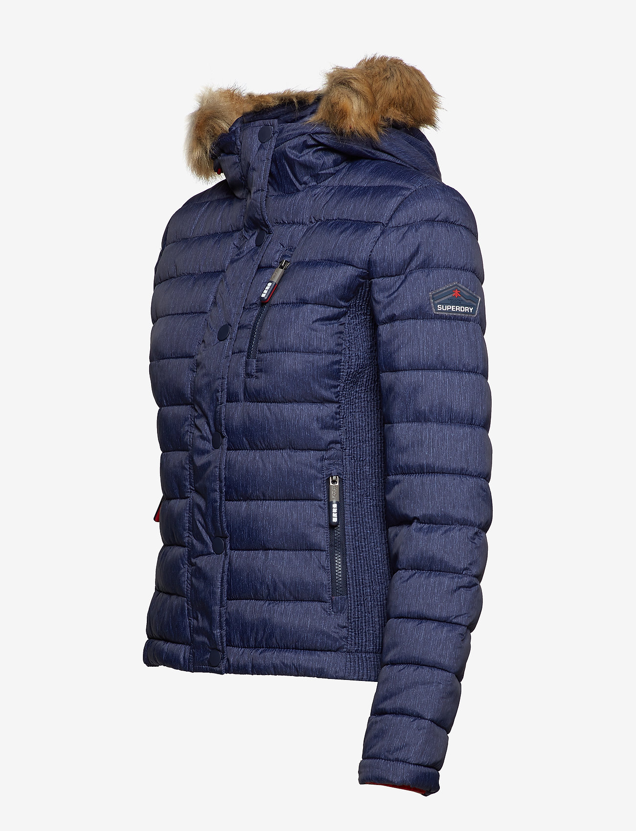 Superdry - FUJI SLIM DOUBLE ZIP HOOD - ink marl - 5