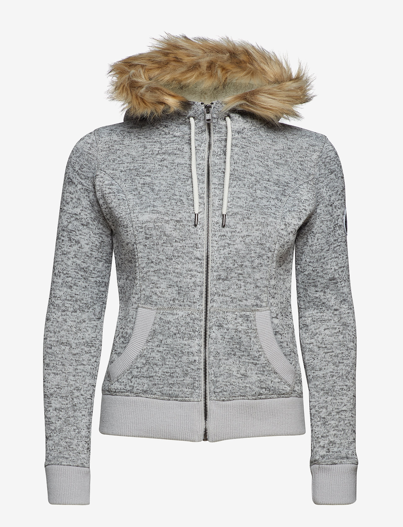 Superdry - SUPERDRY STORM FUR ZIPHOOD - fargo grey marl - 0