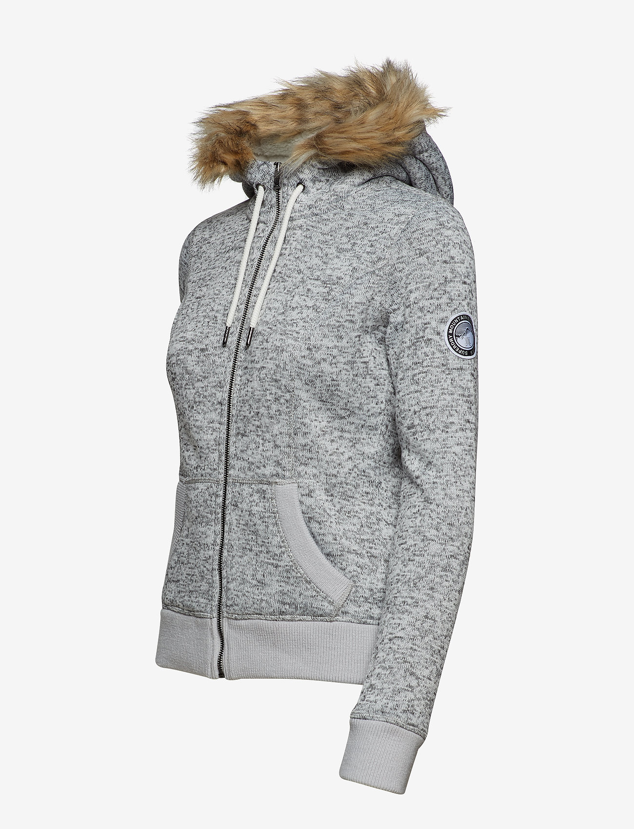 Superdry - SUPERDRY STORM FUR ZIPHOOD - fargo grey marl - 2