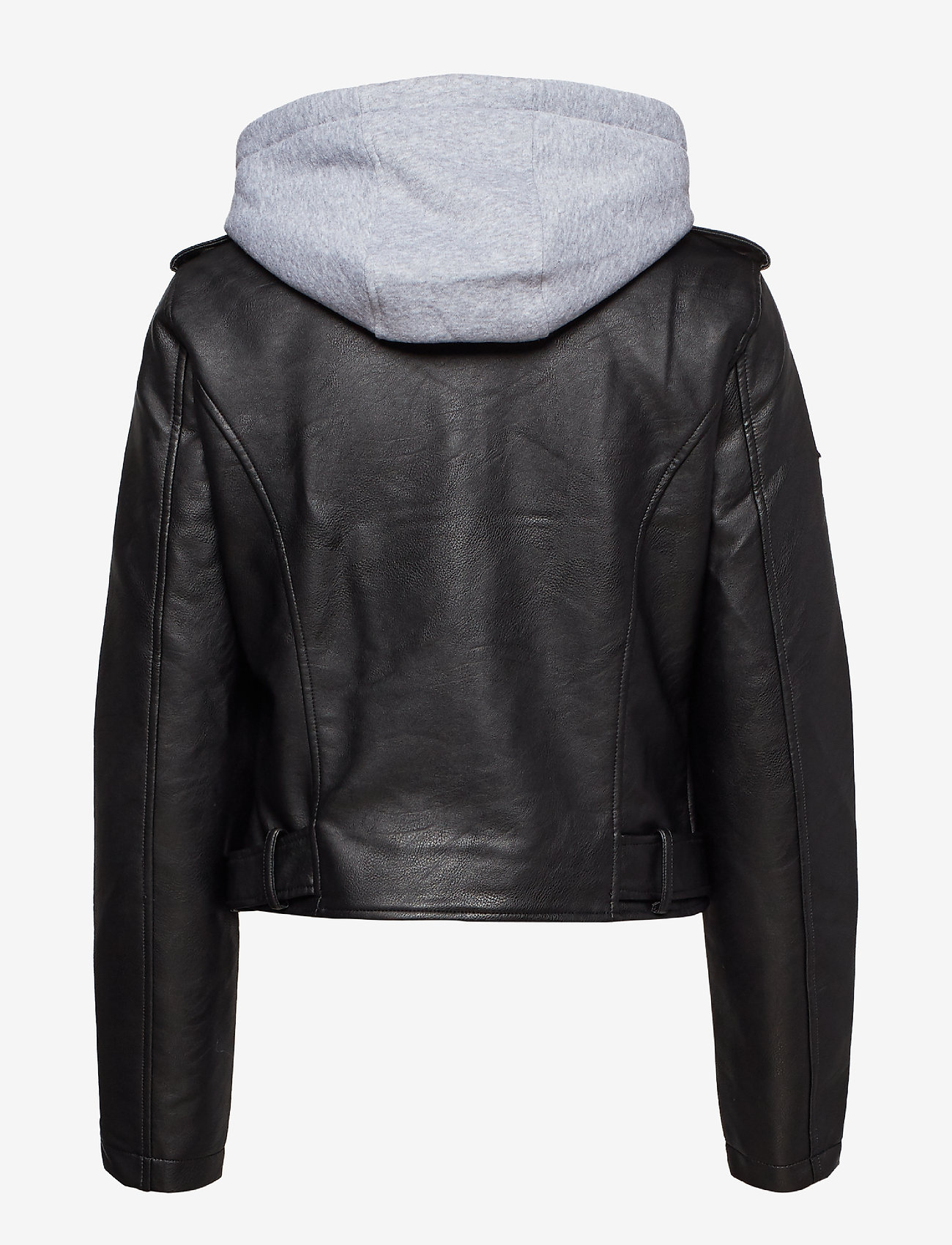 Superdry - PU HOODED BIKER - black - 3