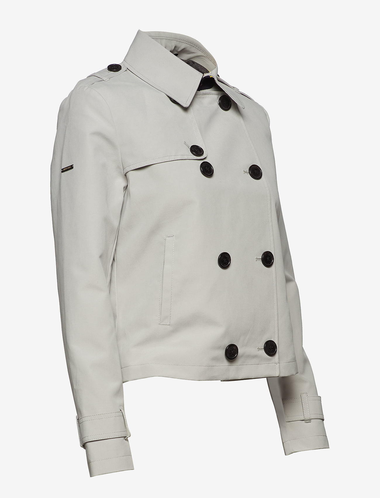 Superdry - CROPPED AZURE TRENCH - stone - 3