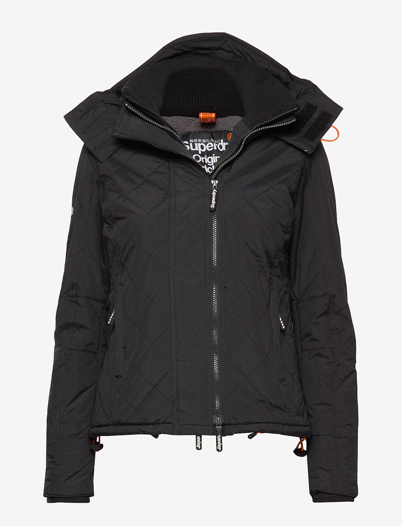 Superdry - HOODED SHERPA QUILTED WINDCHEATER - black - 0