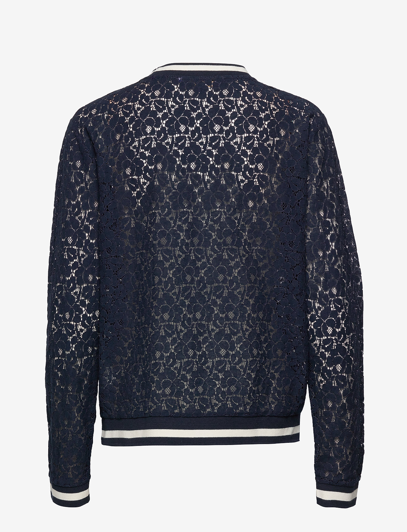 Superdry - LACE TIPPED RIB TOP - eclipse navy - 1