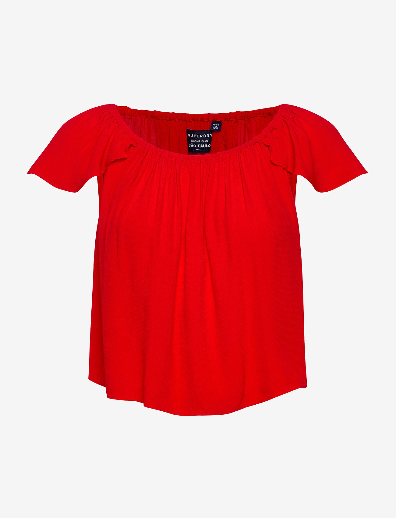 Superdry - CROP BLOUSE - urban red - 0