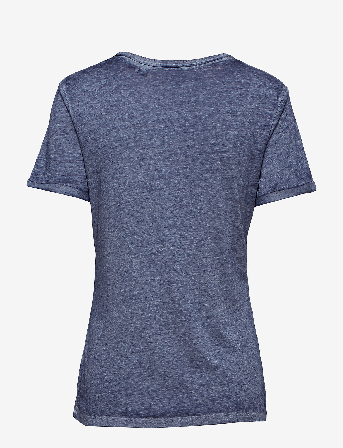 Superdry - BURNOUT VEE TEE - dark pebble grey - 1