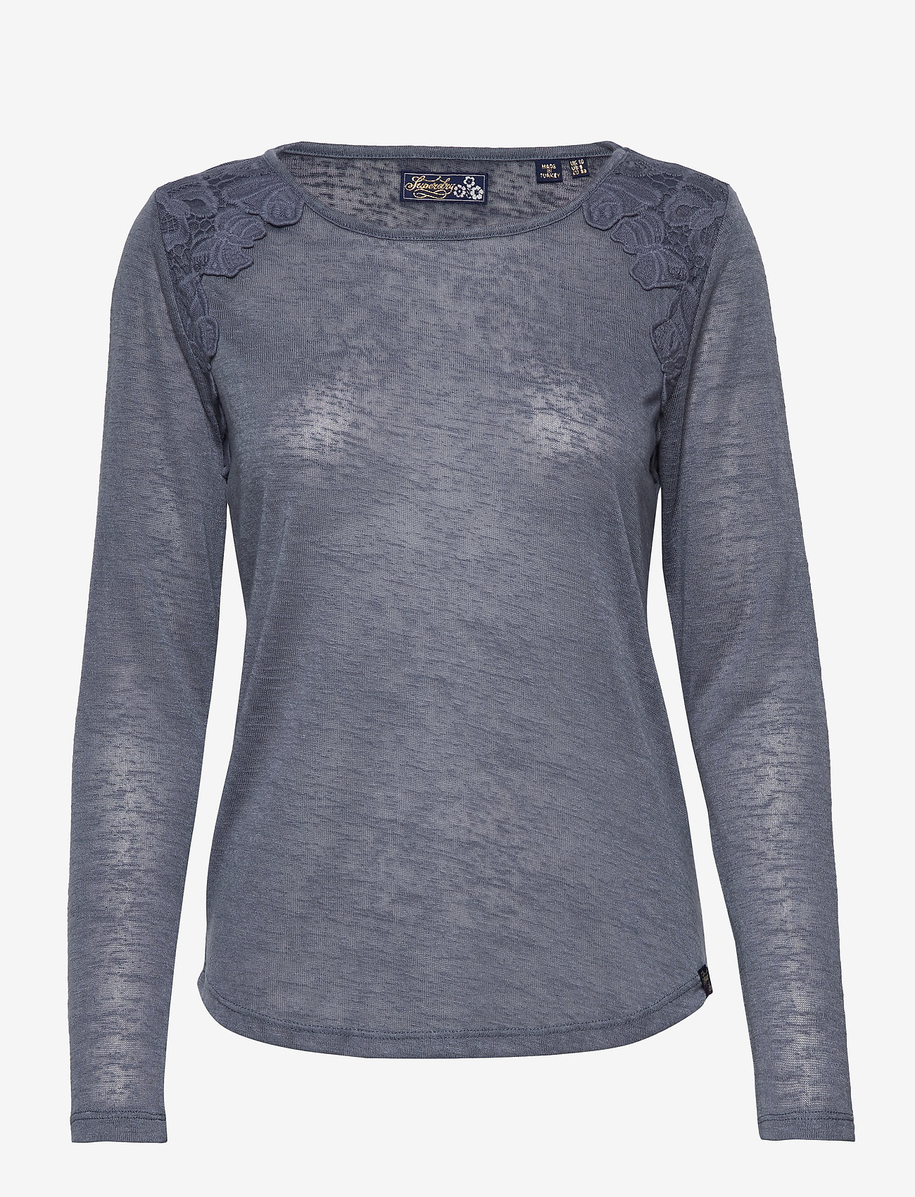 Superdry - SEANNA LACE TOP - burnt blue - 0
