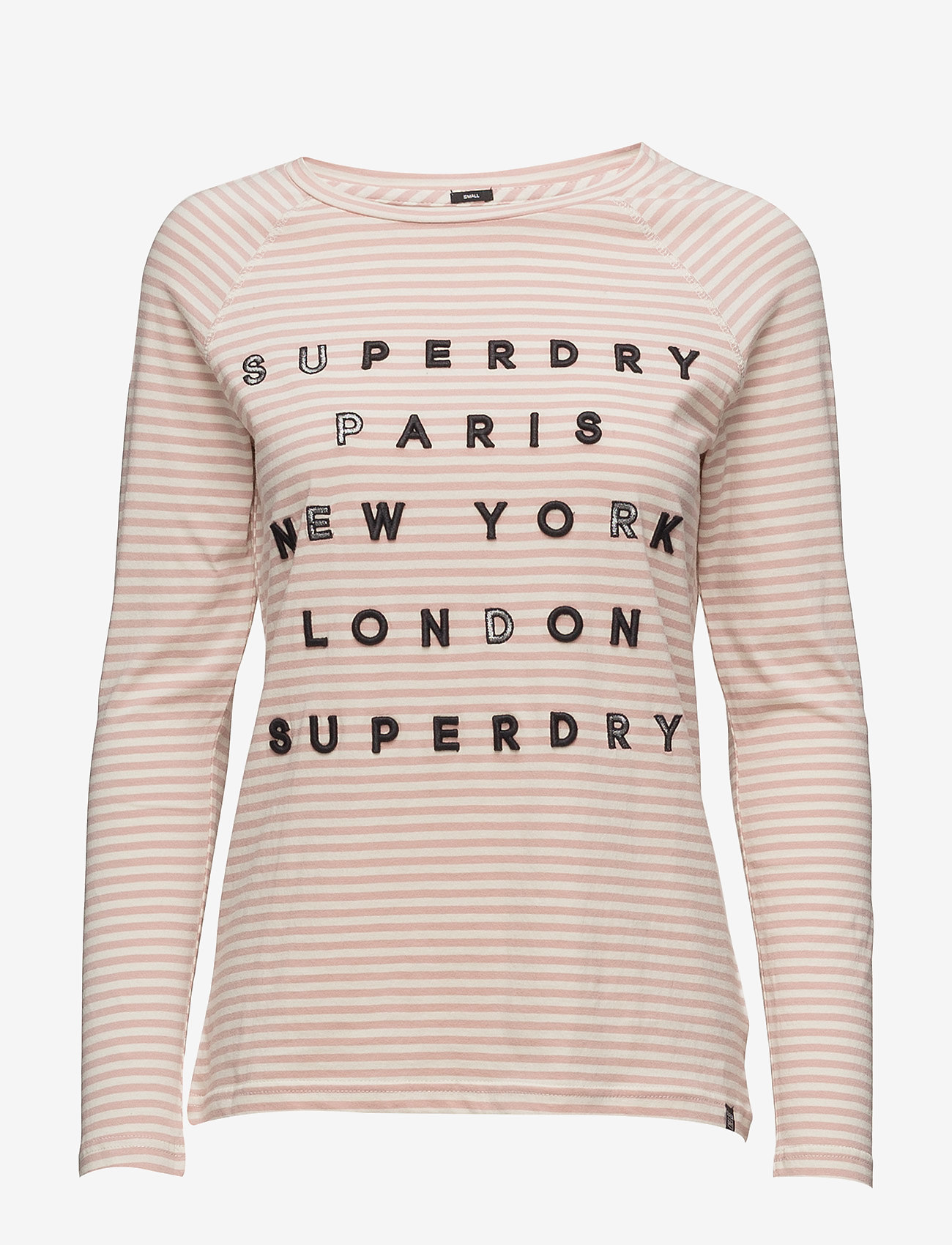 Superdry - APPLIQUE RAGLAN TOP - blush stripe - 0