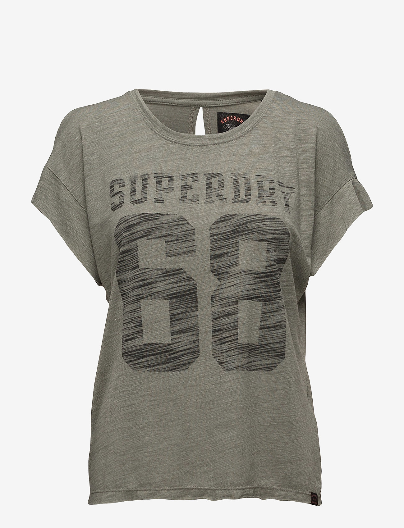 Superdry - COLD SHOULDER INJECTED TEE - gummo green - 0