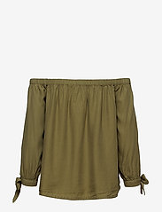 Superdry - HELENA TOP - blouses met lange mouwen - khaki - 1
