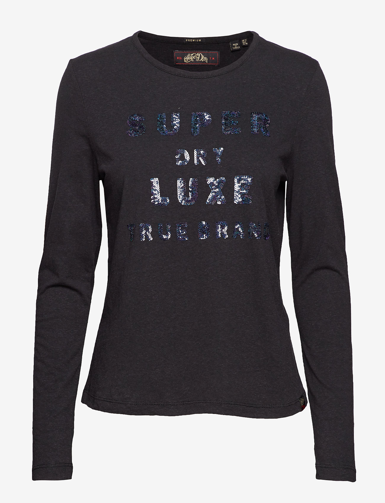 Superdry - LORRI SEQUIN TOP - black - 0