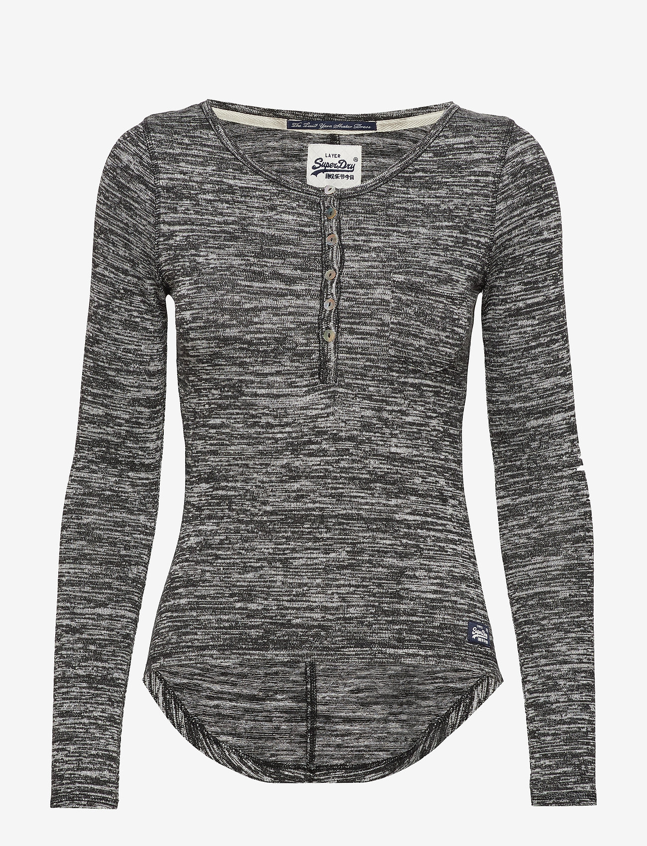 Superdry - SUPER SEWN TWIST YARN GRANDAD - black twist - 0