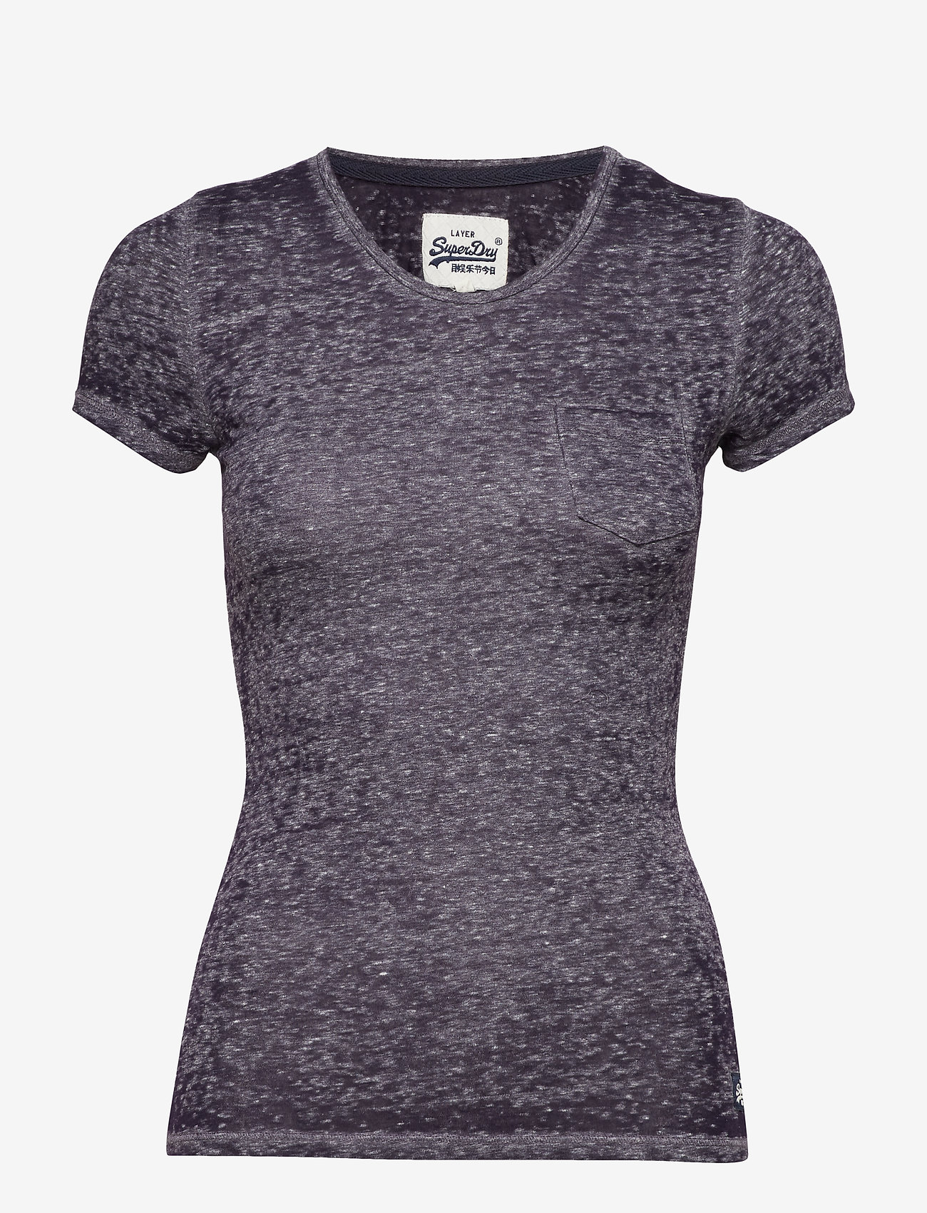 ORANGE LABEL BURNOUT TEE - SNOWY ECLIPSE NAVY