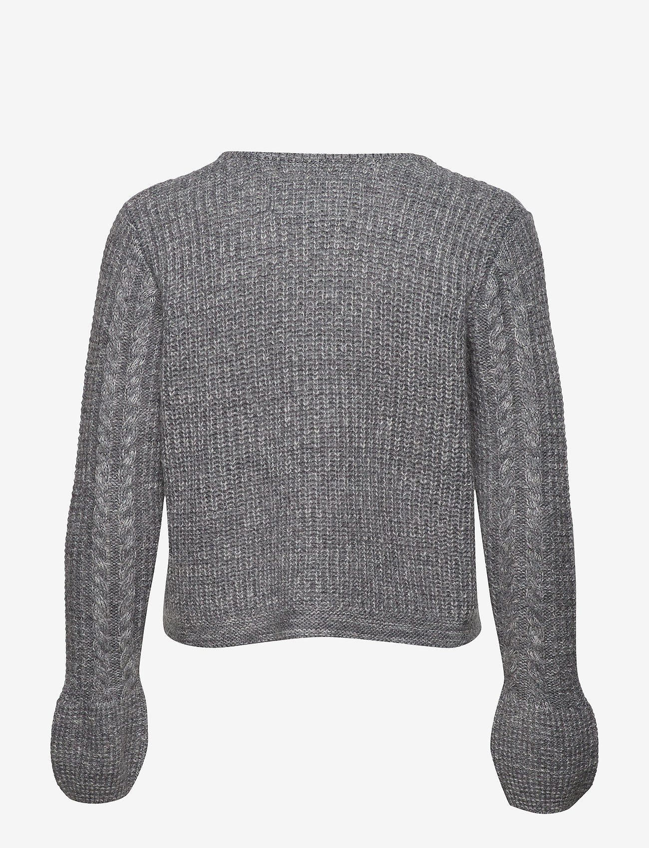 Superdry - BELL SLEEVE MOHAIR CABLE KNIT - mid grey marl - 1