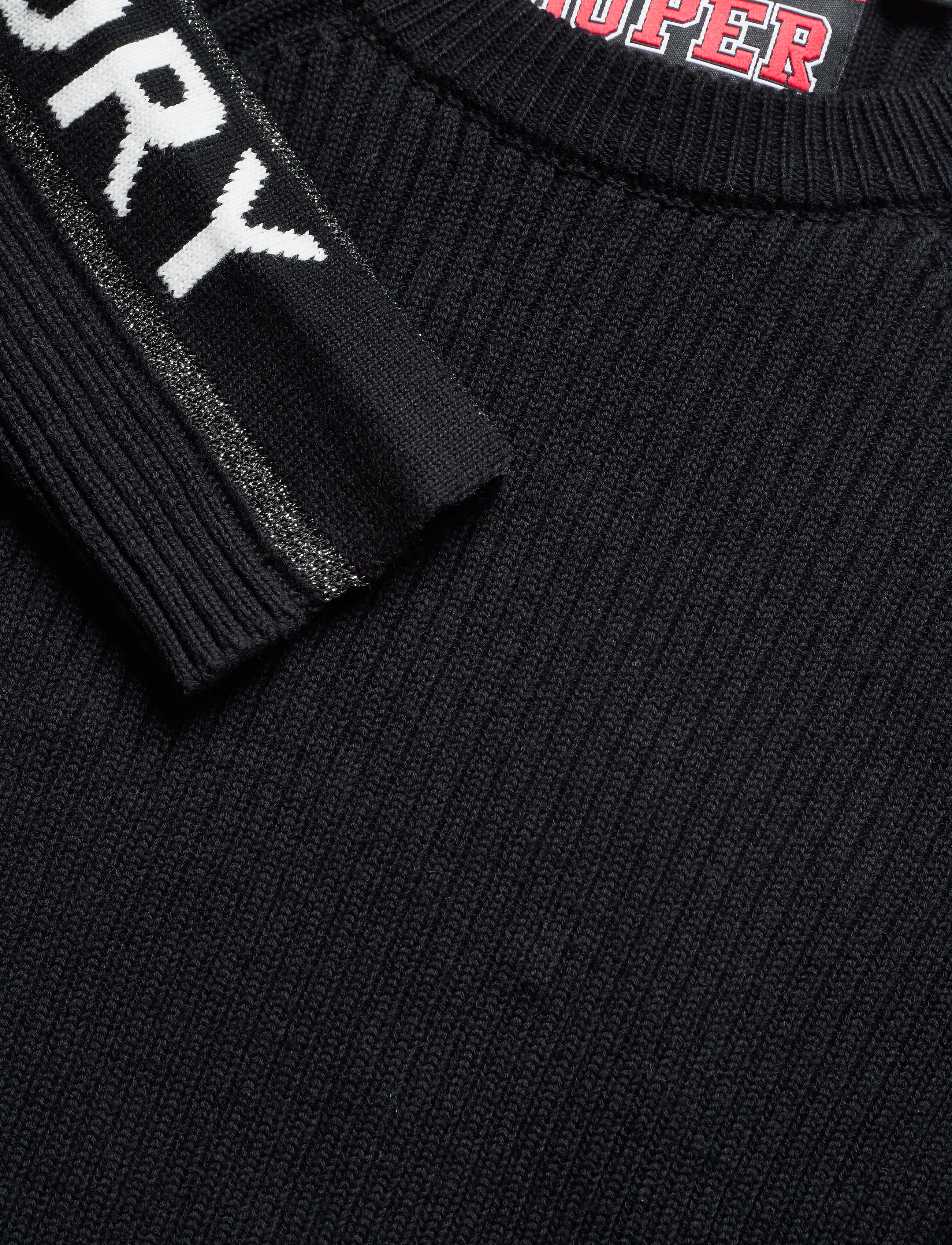 Superdry - URBAN STREET SLV LOGO JUMPER - black - 4