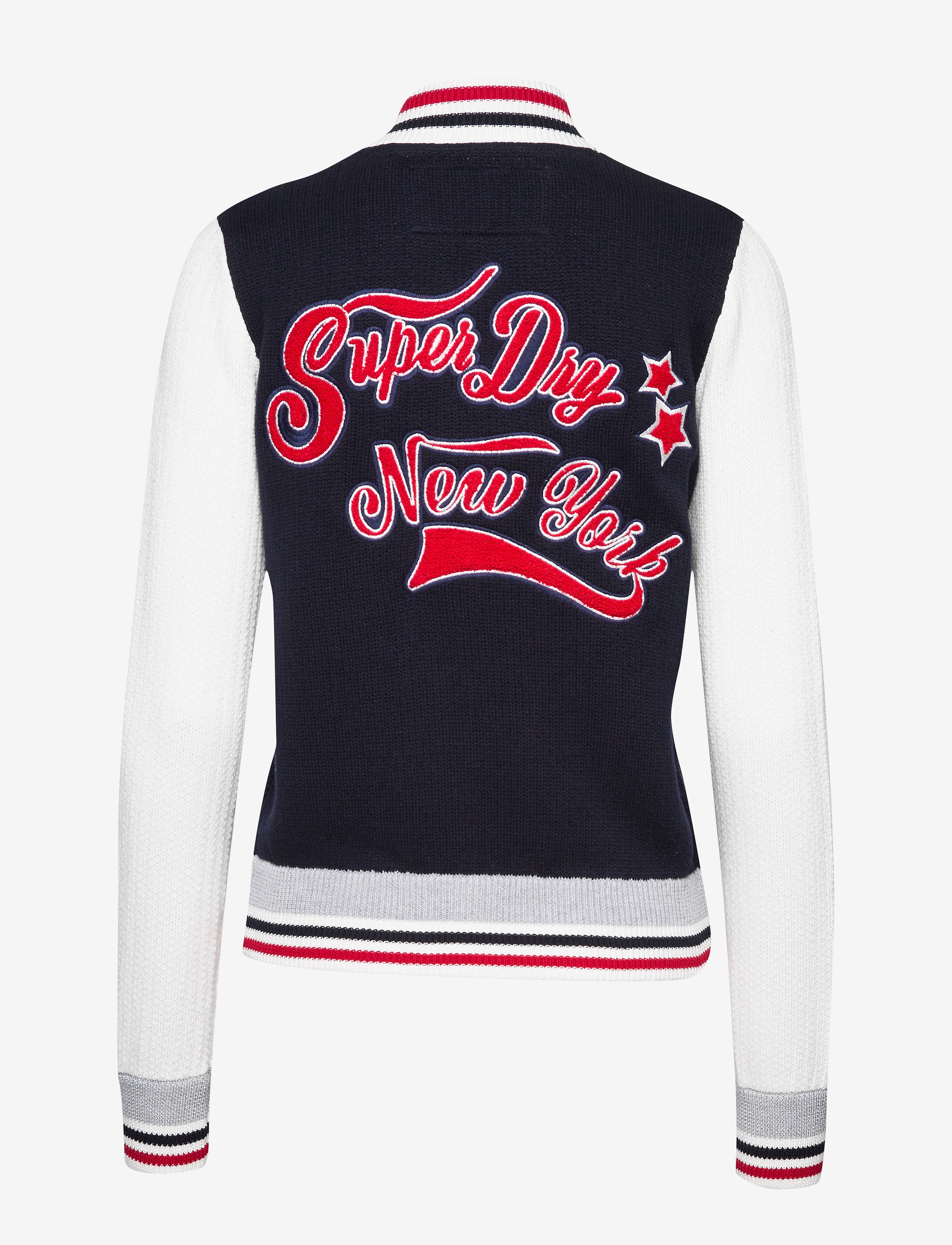 Superdry - VARSITY SPIRIT BOMBER KNIT - marina navy - 1