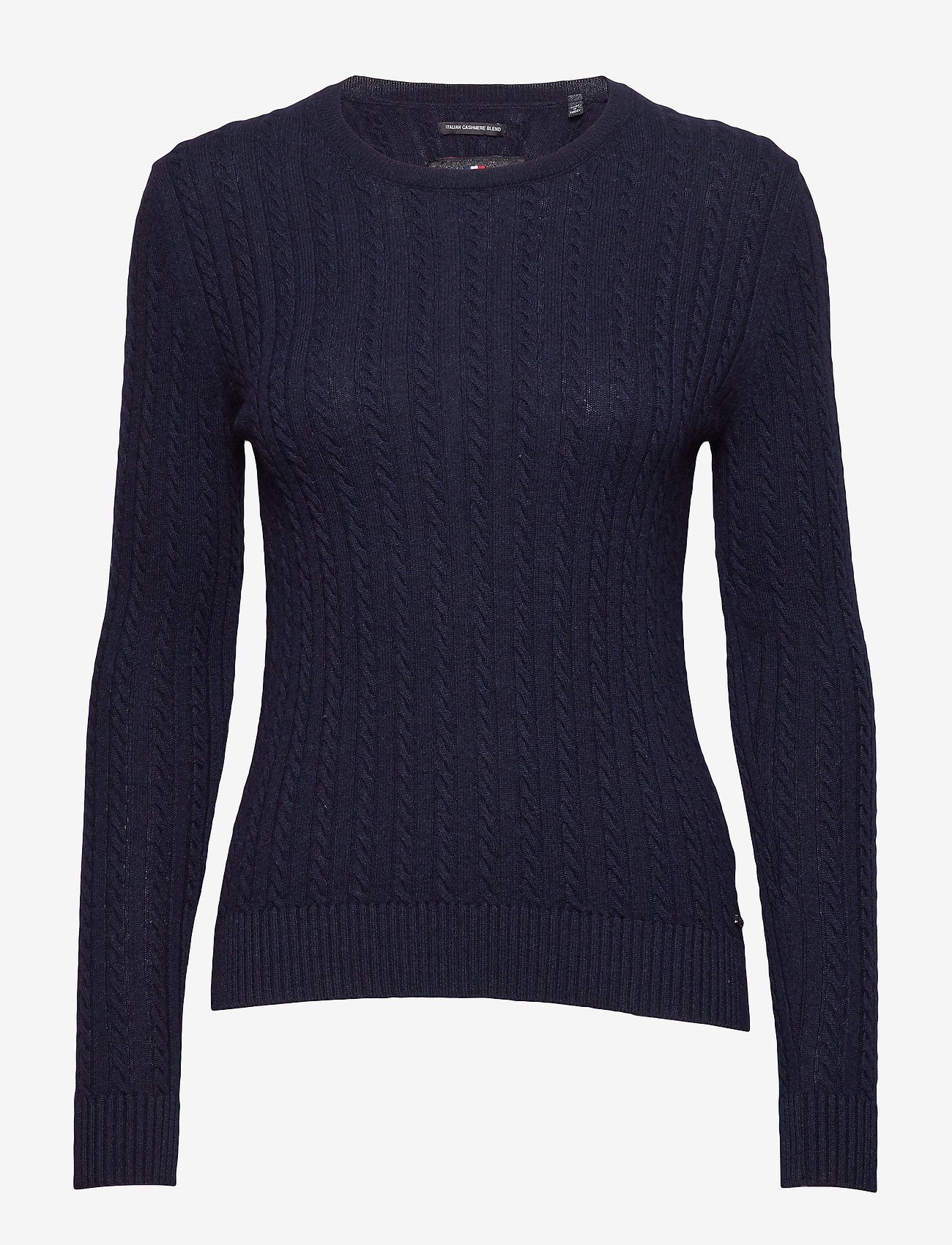 LUXE MINI CABLE KNIT - RICH NAVY