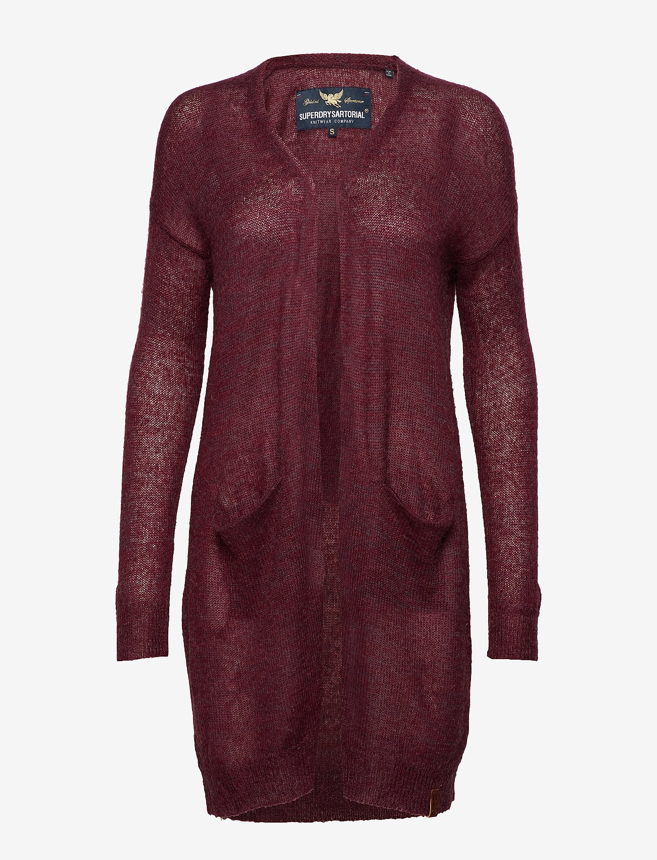 Superdry - ALPNA LONGLINE CARDIGAN - rich port - 0
