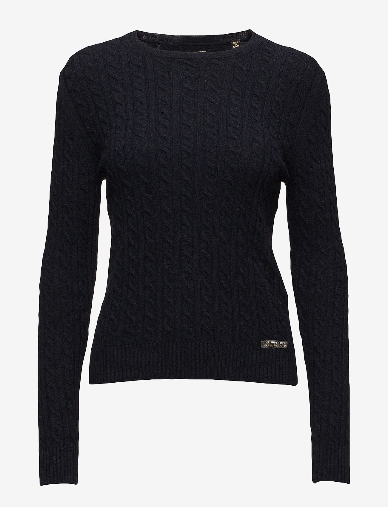 Superdry - LUXE MINI CABLE KNIT - navy - 0