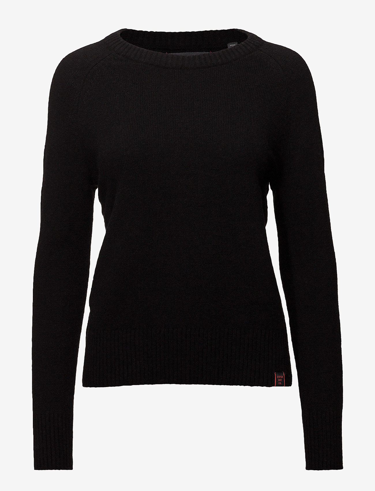 Superdry - DOWNTOWN RAGLAN KNIT - black - 0