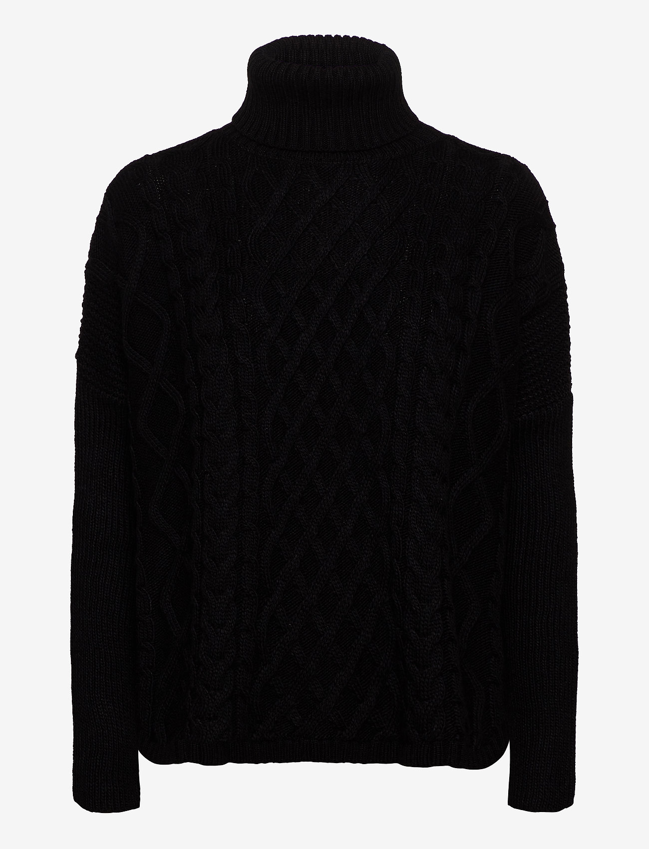 CABLE CAPE JUMPER - BLACK