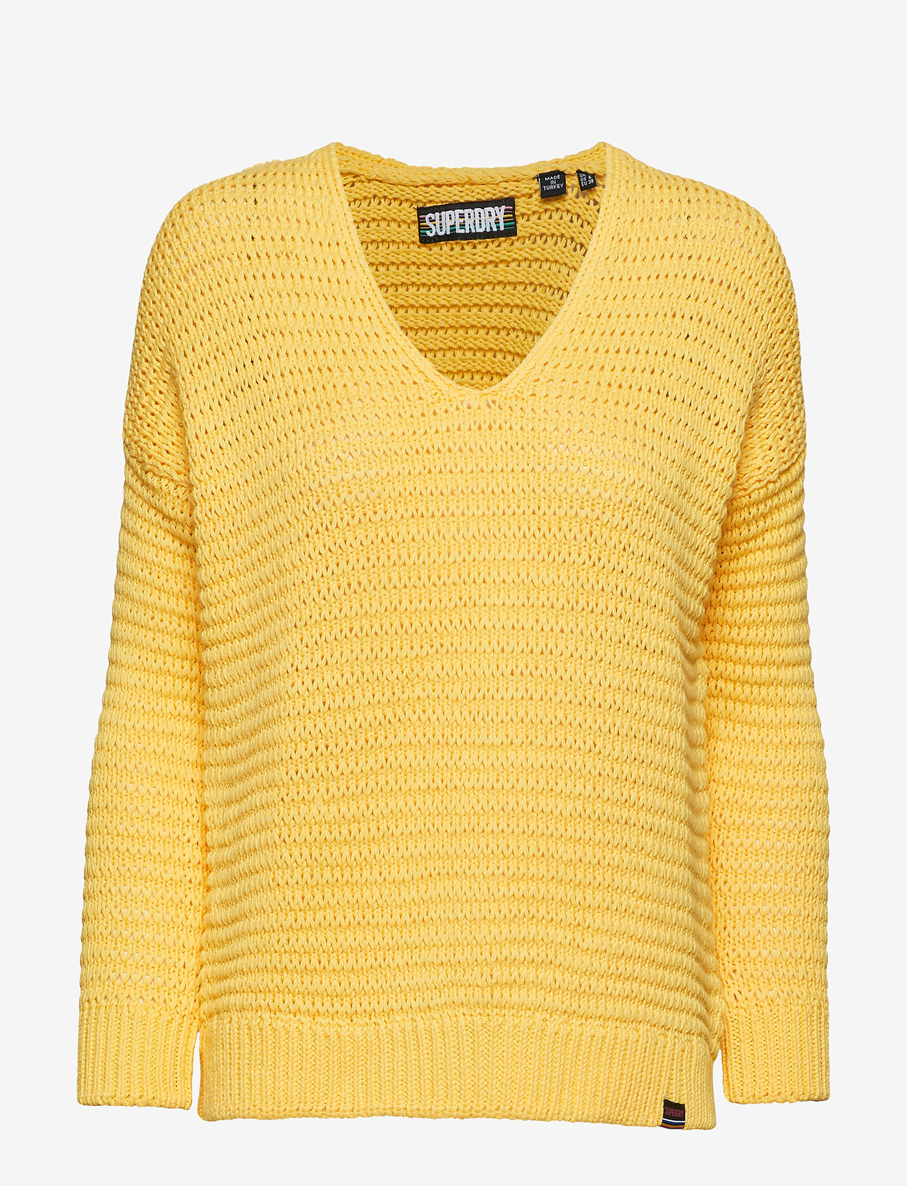Superdry - ELOISE TEXTURED OPEN KNIT - sunshine yellow - 0