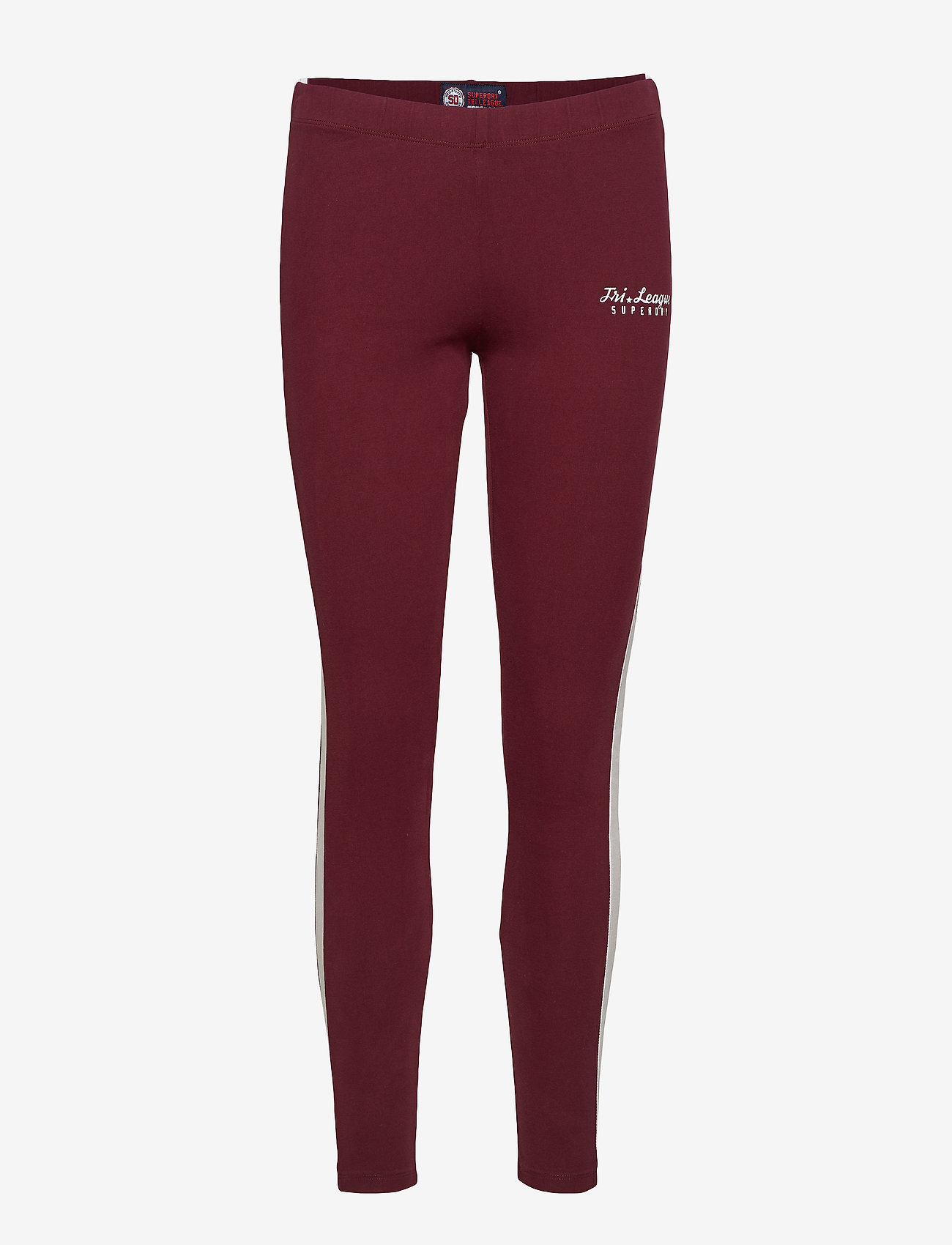 Superdry - TRI LEAGUE GRAPHIC LEGGING - tri burgundy - 0