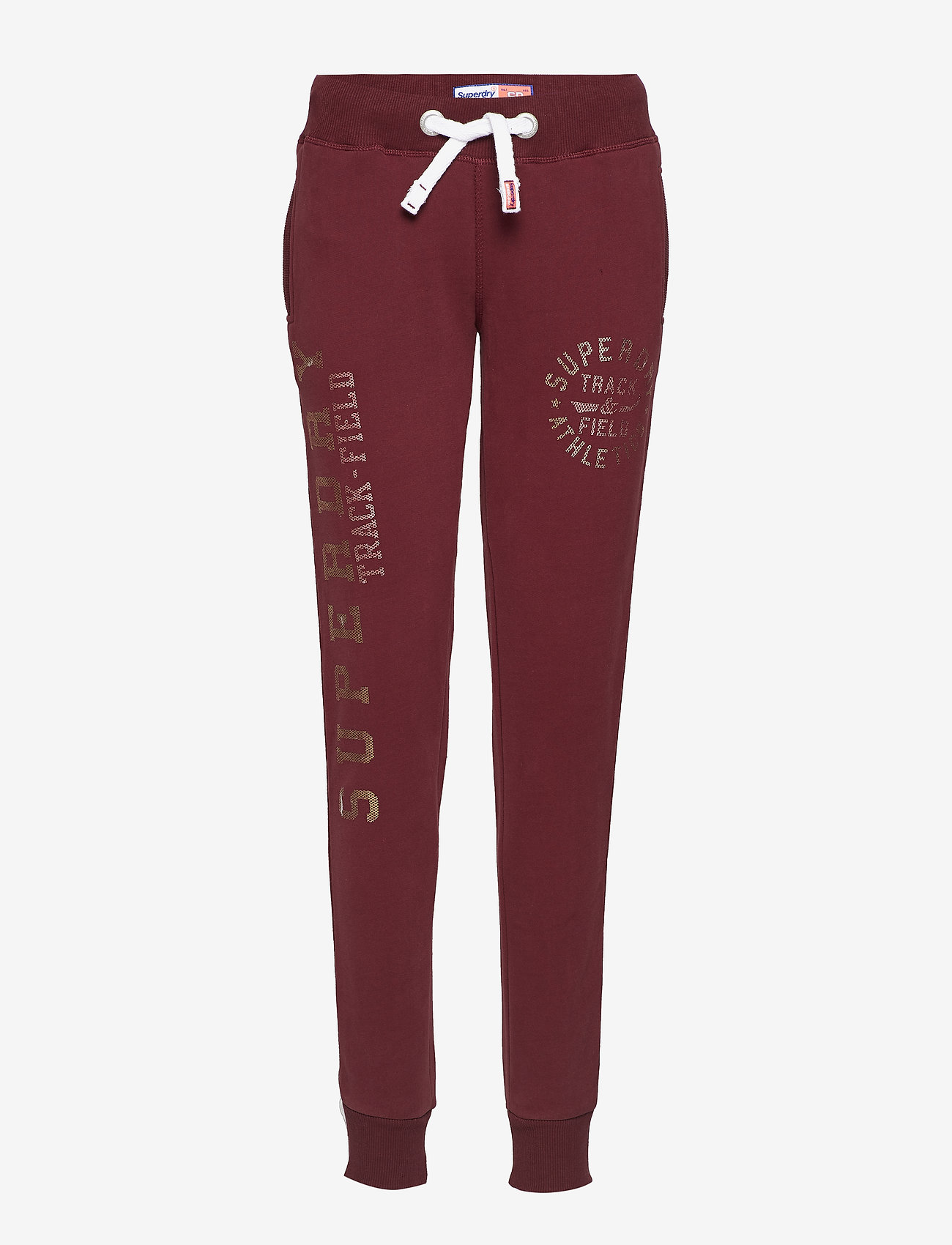 TRACK & FIELD JOGGERS - TRACK BURGUNDY