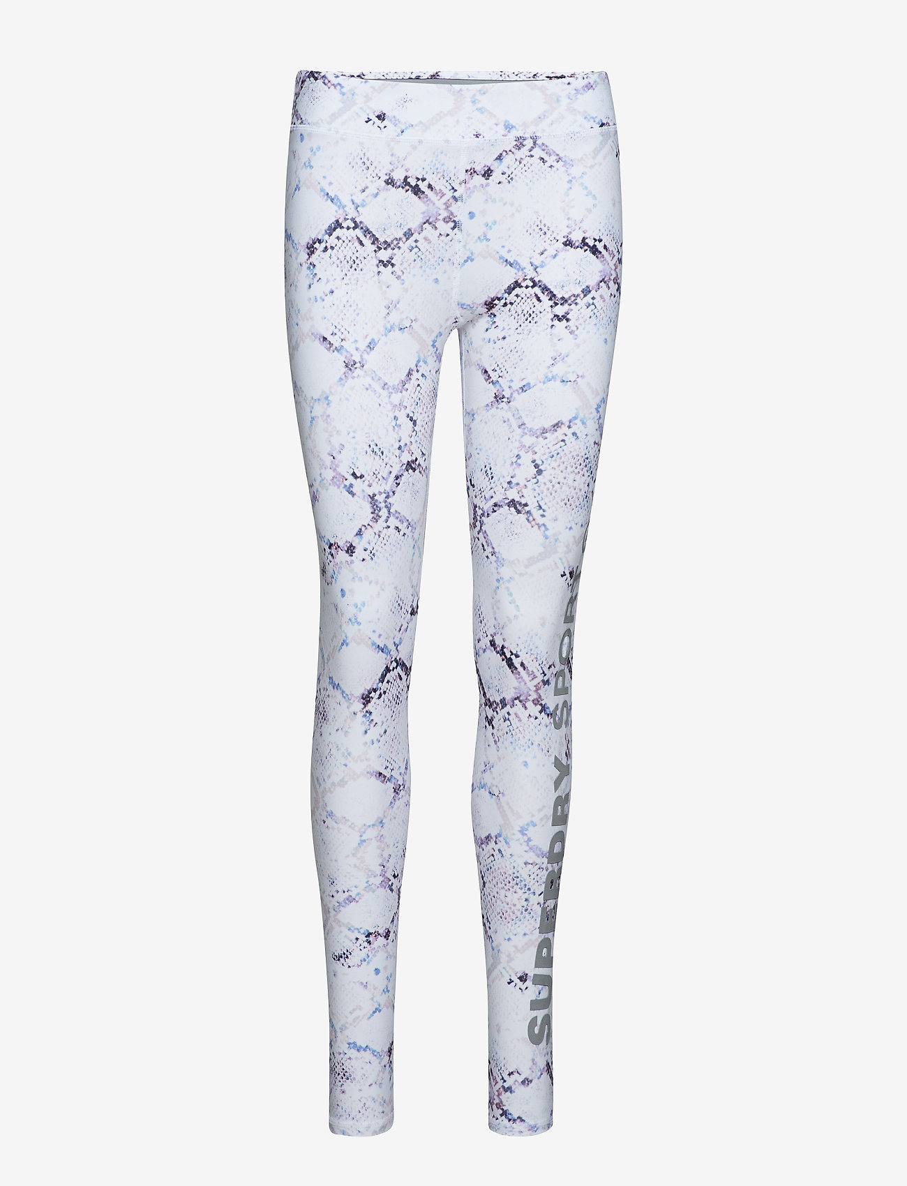 Superdry - SUPERDRY CORE GYM LEGGING - white python - 0