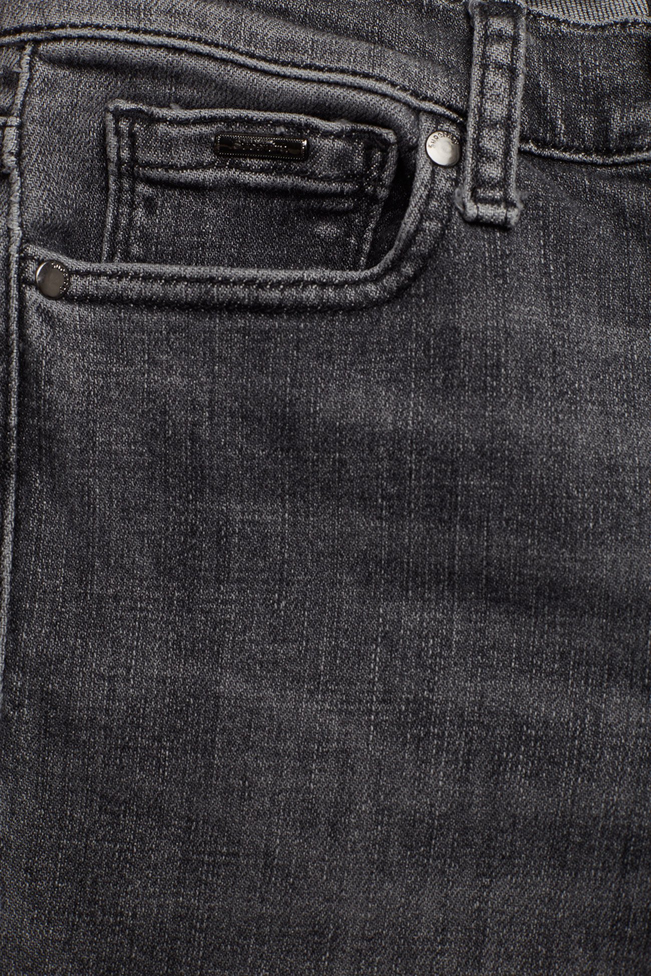 Superdry - SUPER CRAFTED- SKINNY MID RISE - grey nero - 2