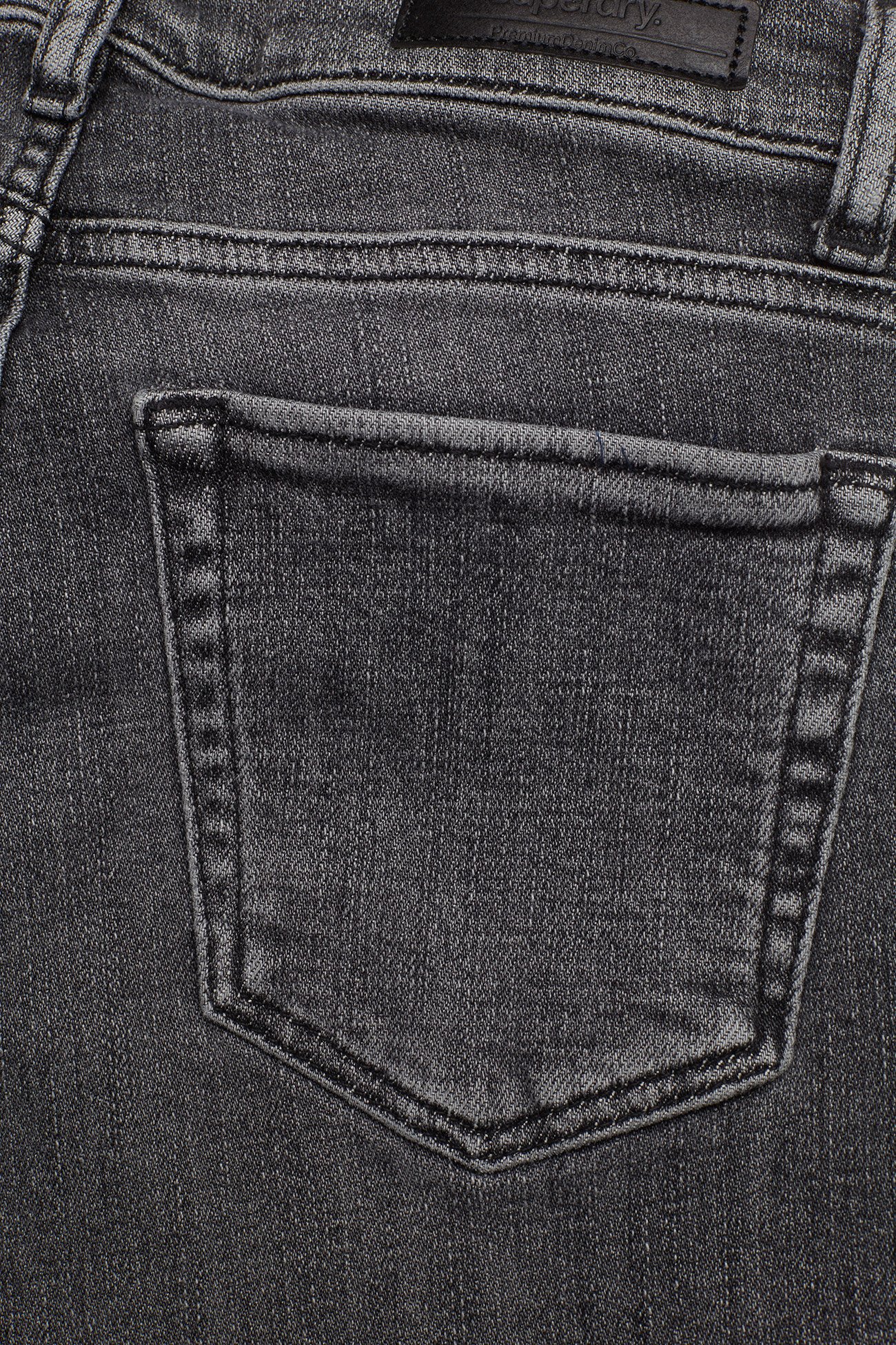 Superdry - SUPER CRAFTED- SKINNY MID RISE - grey nero - 4