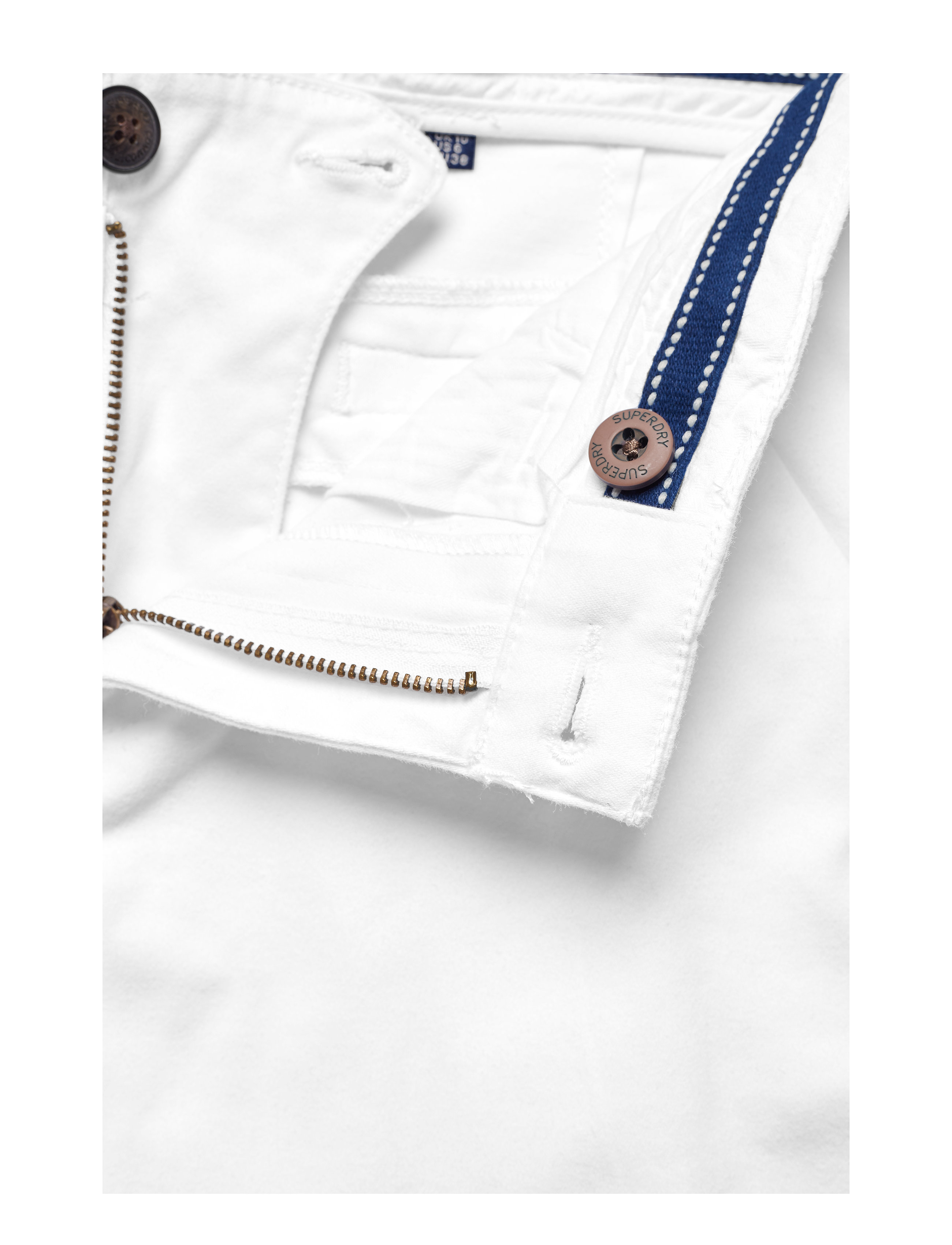 Superdry - CITY CHINO PANT - optic white - 4