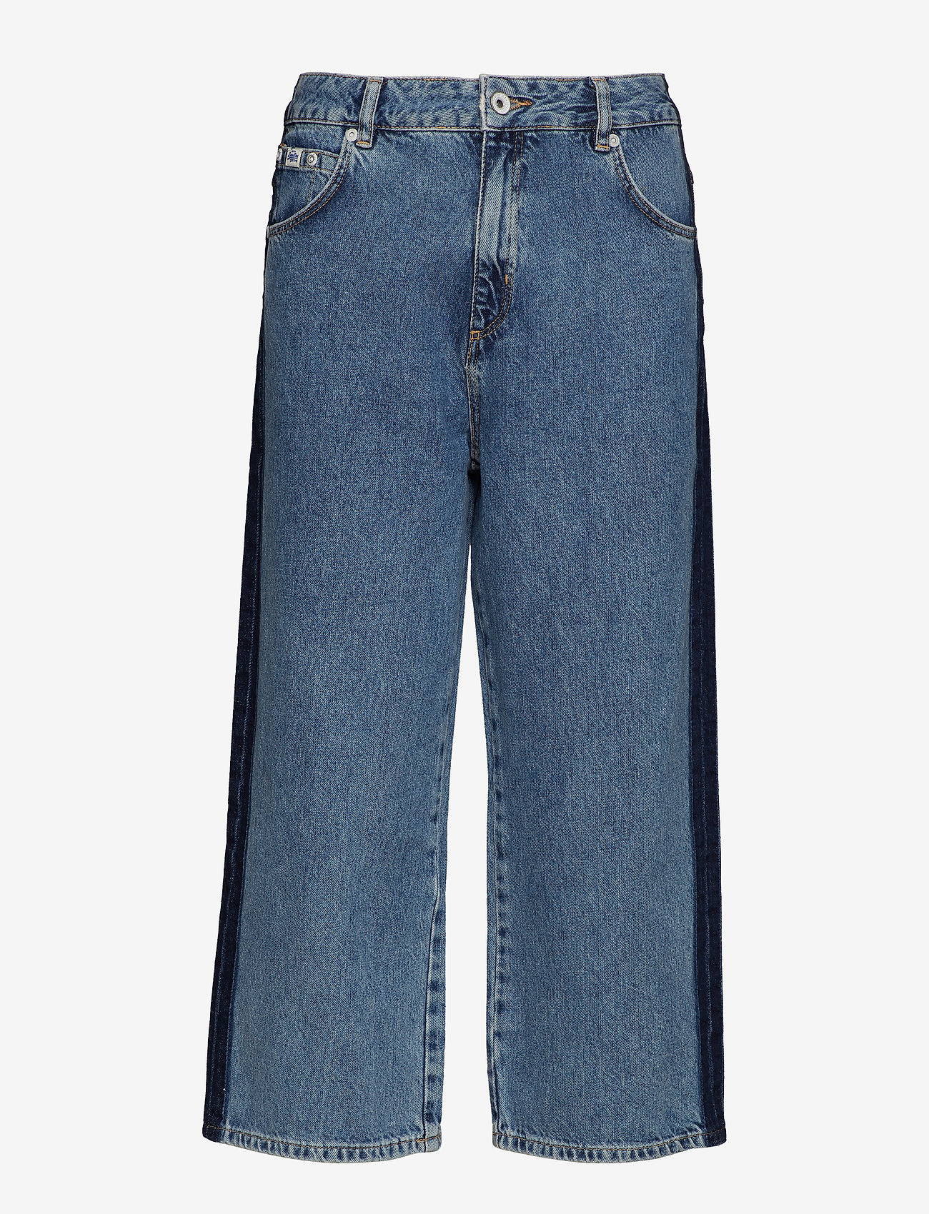 Superdry - PHOEBE WIDE LEG - brede jeans - granite blue - 0