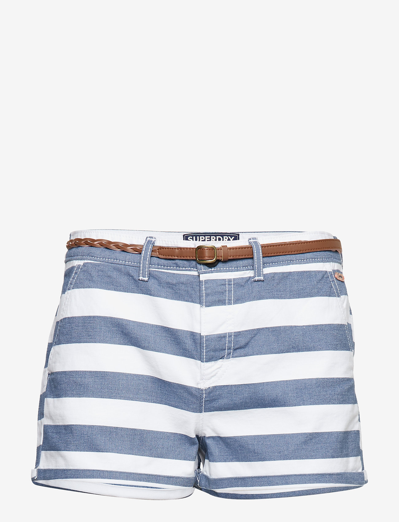 STRIPE CHINO SHORT - WASHED NAVY STRIPE