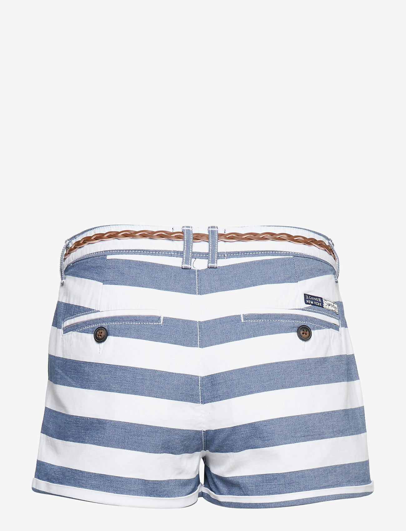 Superdry - STRIPE CHINO SHORT - washed navy stripe - 1