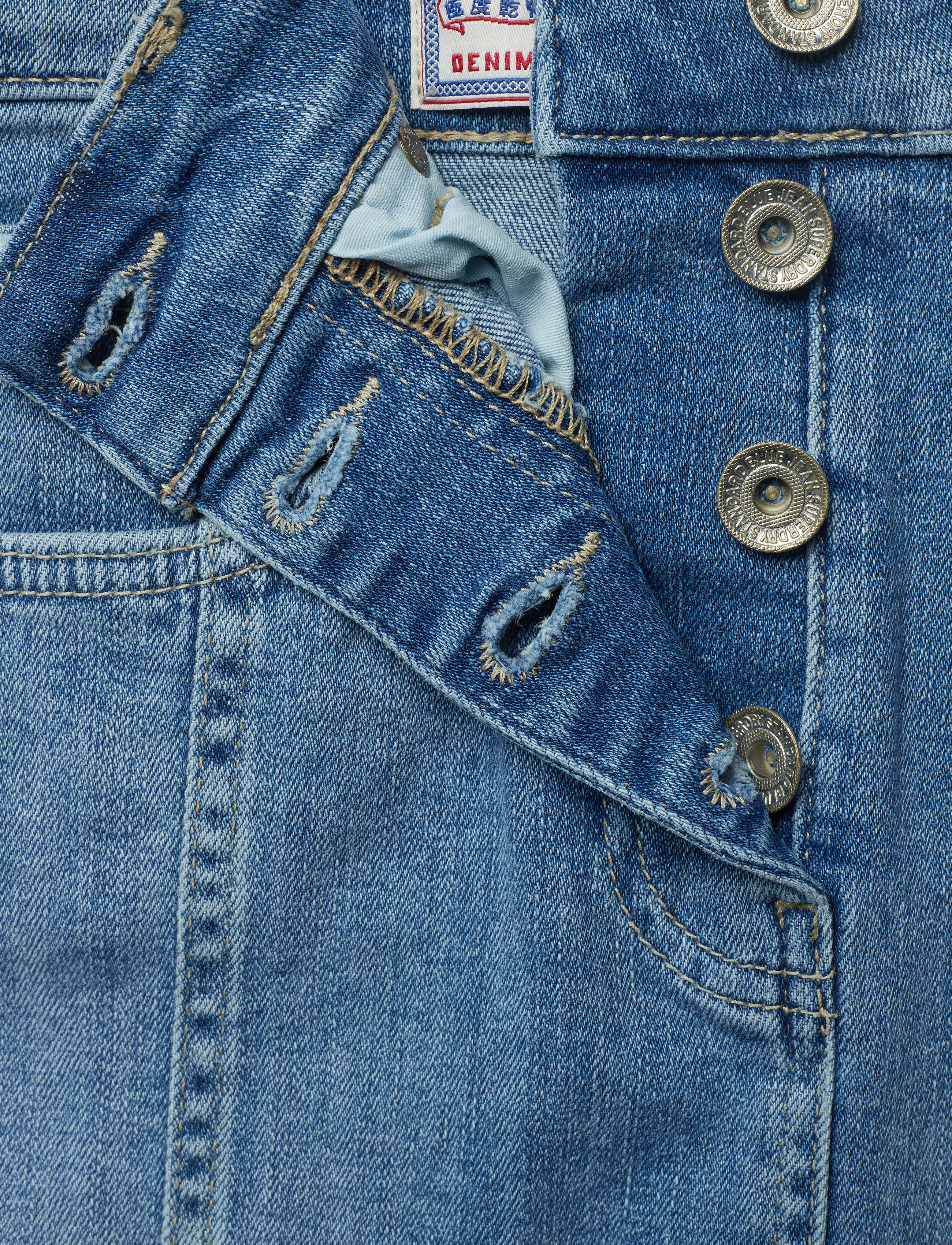 Superdry - DENIM MIDI PENCIL SKIRT - cloud blue - 3