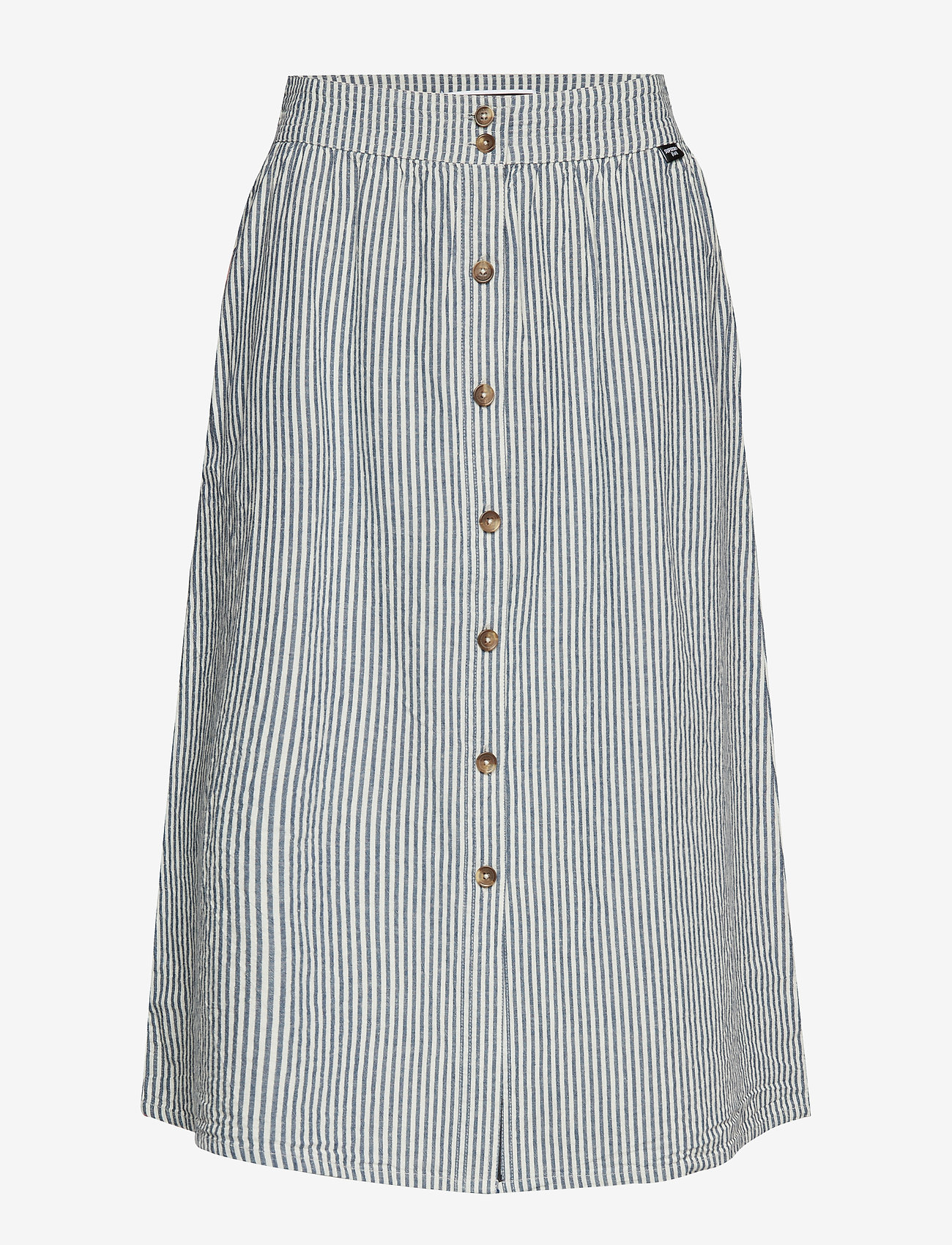 Superdry - MILA MIDI SKIRT - navy stripe - 0