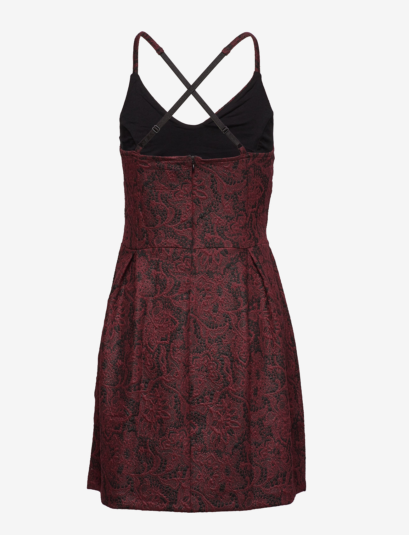 Superdry - ALEXANDRA VEE SKATER DRESS - wine - 1
