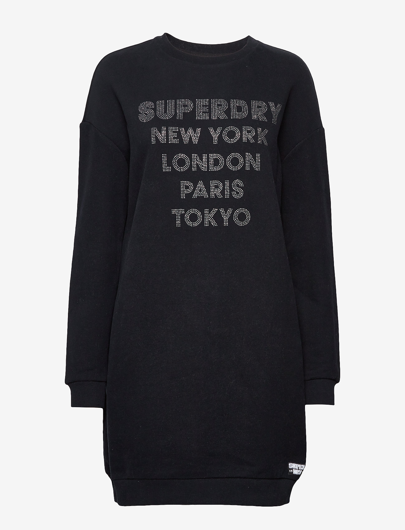 Superdry - EMBELLISHED SWEAT DRESS - black - 0