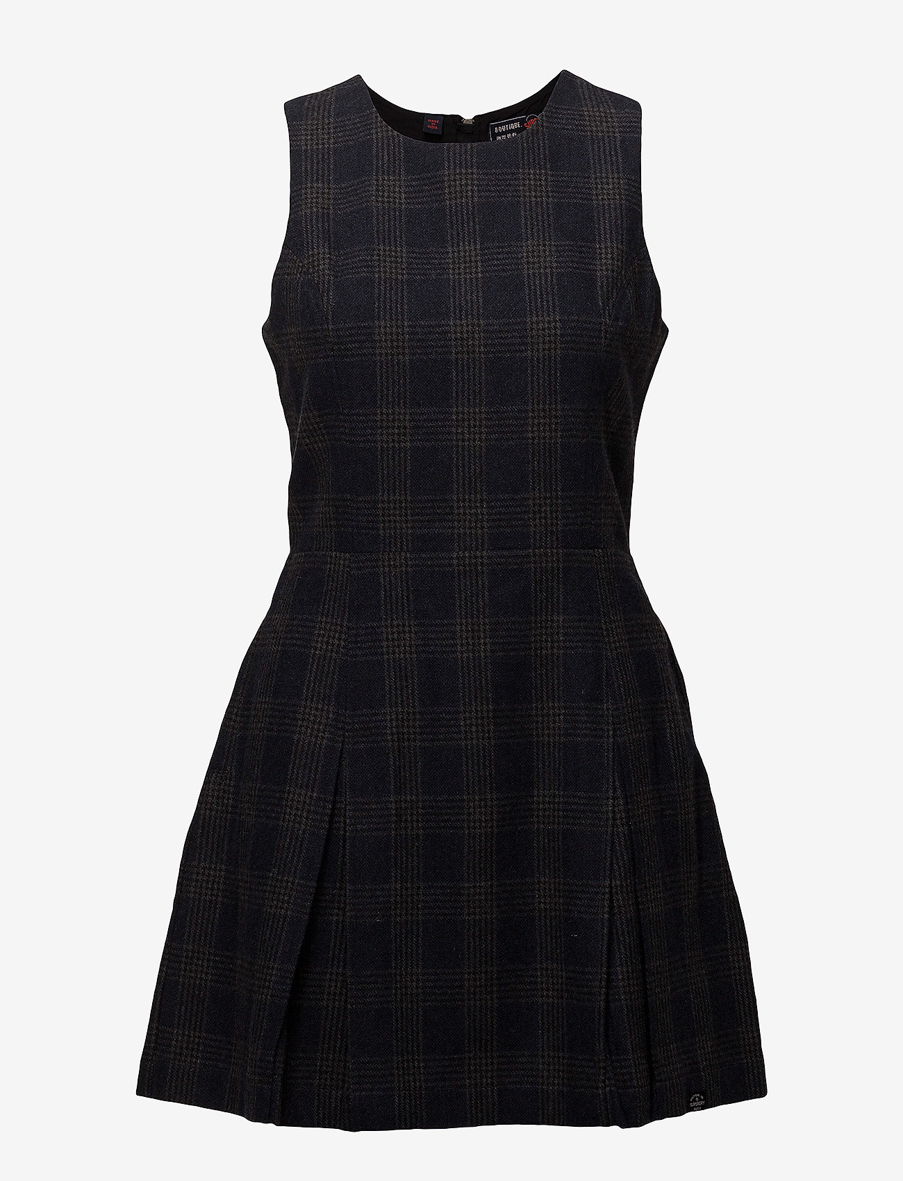 Superdry - GEORGIE SHIFT DRESS - navy charcoal check - 0