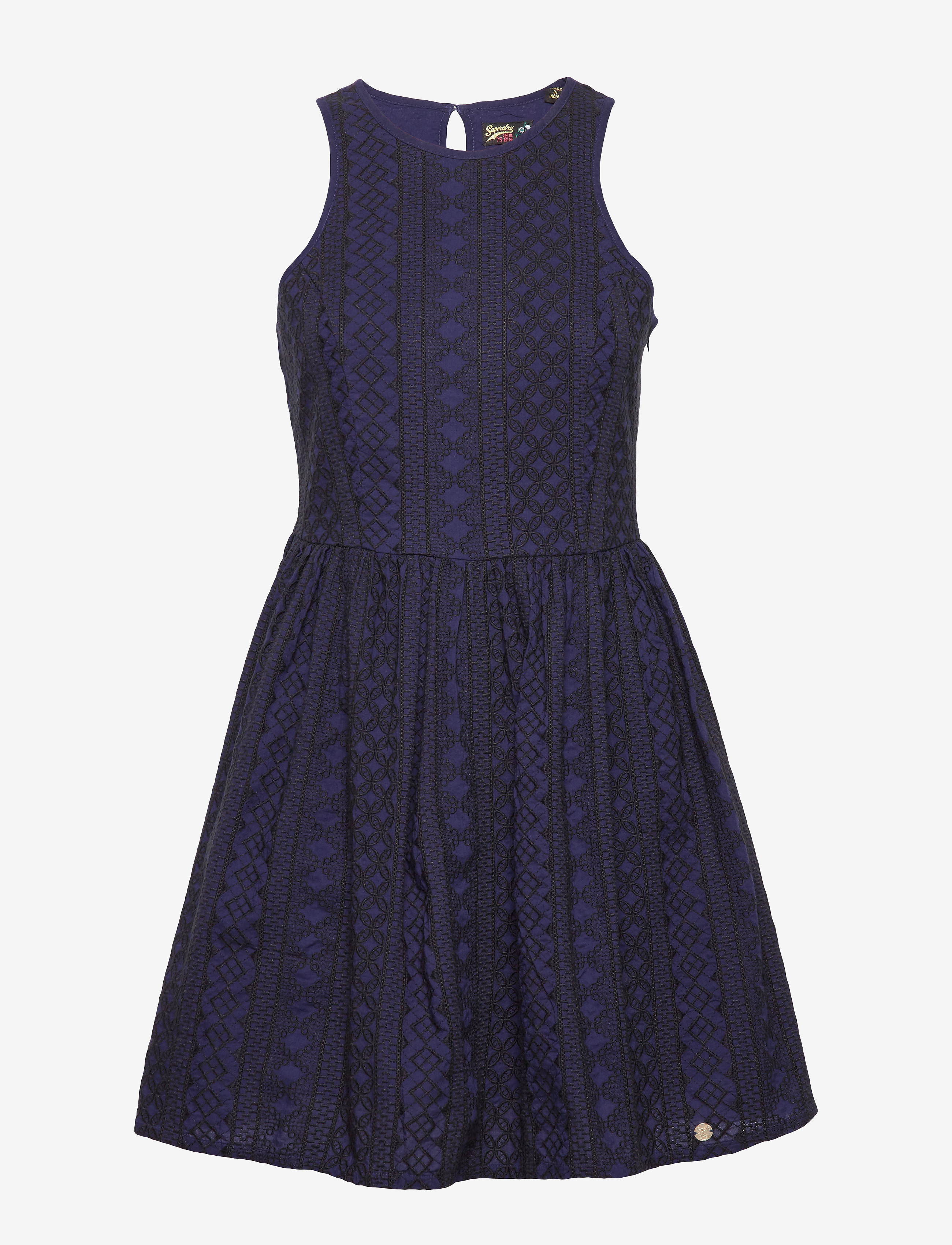 Superdry - ELOISE SCHIFFLI RACER DRESS - navy/black - 0