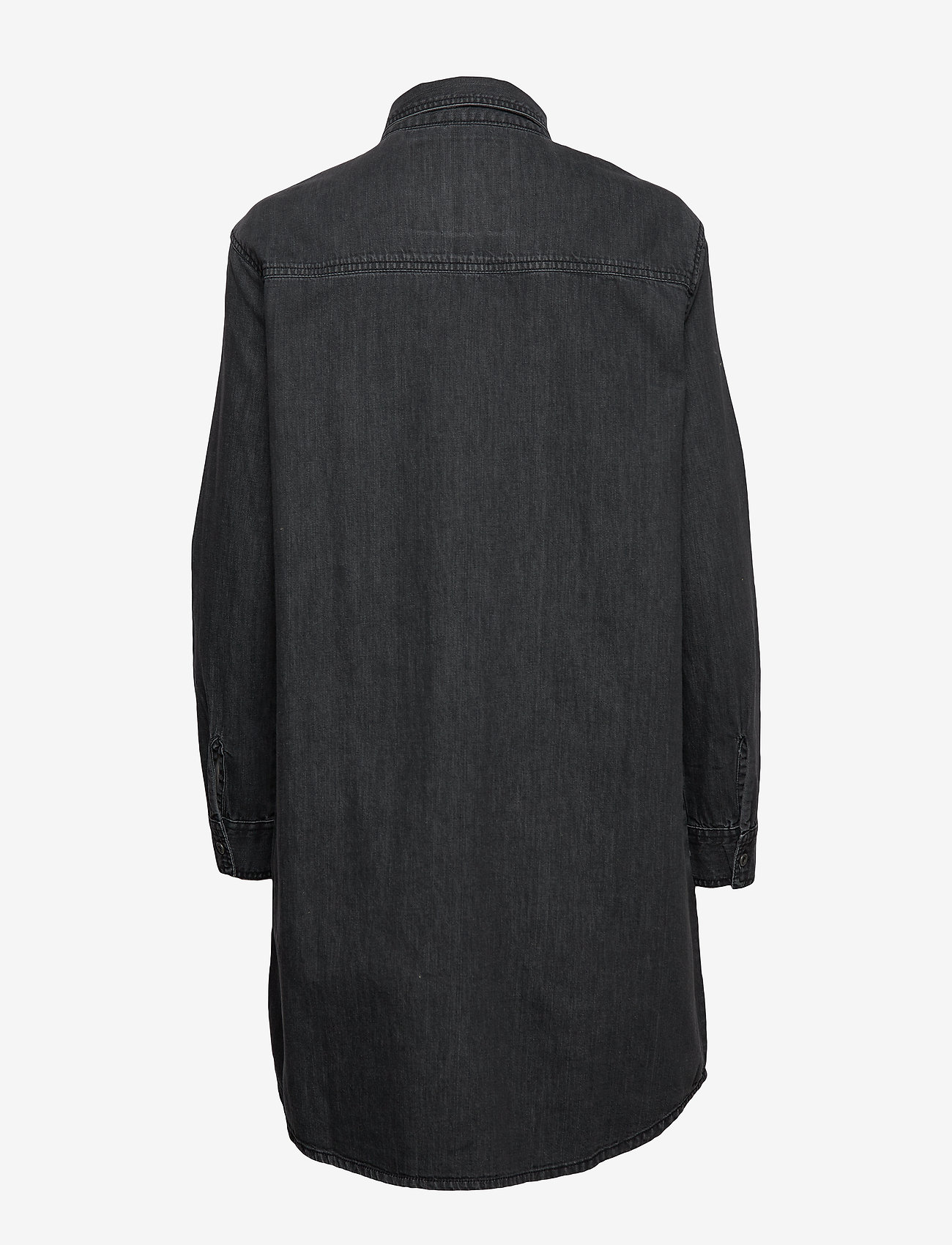 Superdry - OVERSIZED DENIM SHIRT DRESS - washed black - 1