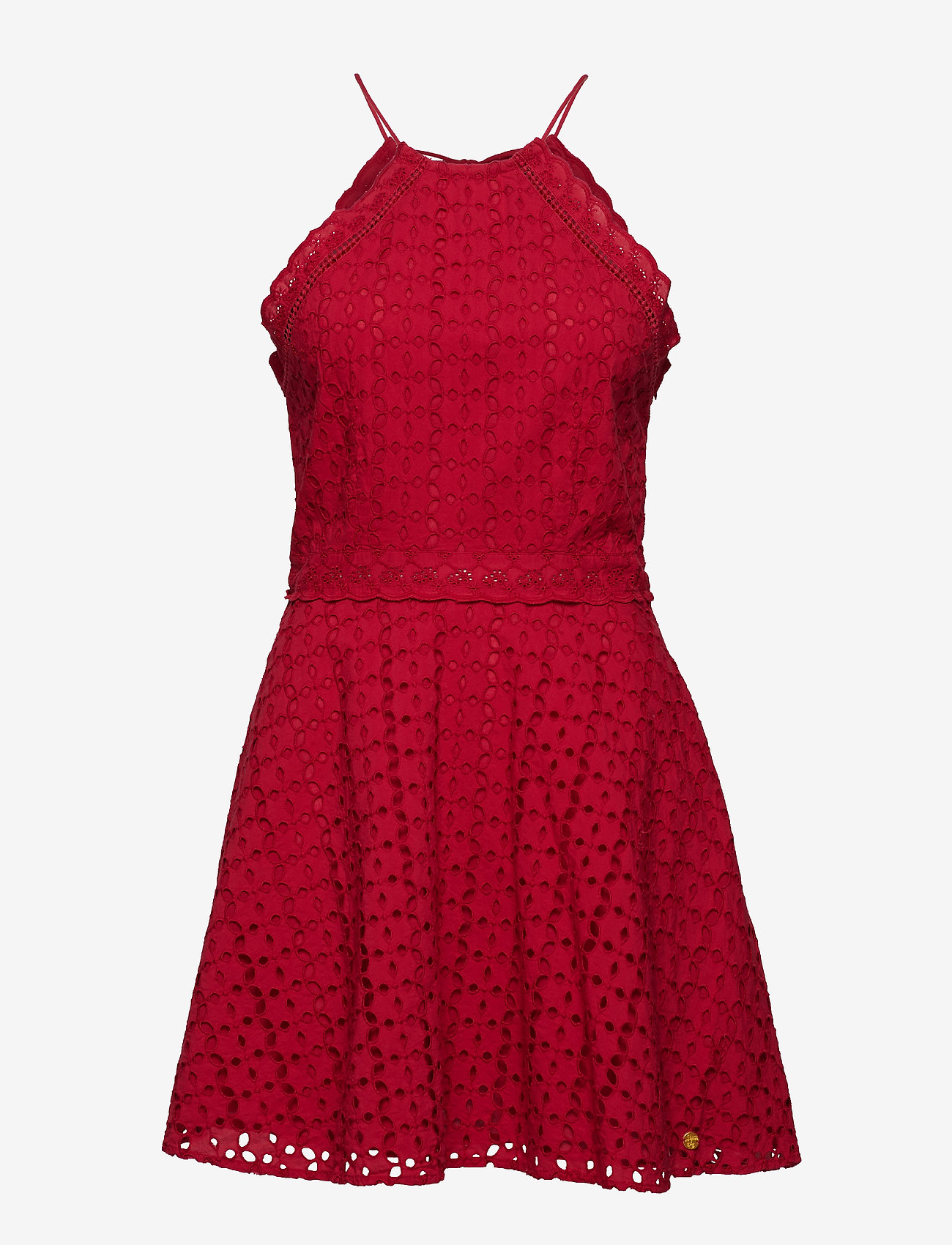 TEAGAN HALTER DRESS - NAUTICAL RED