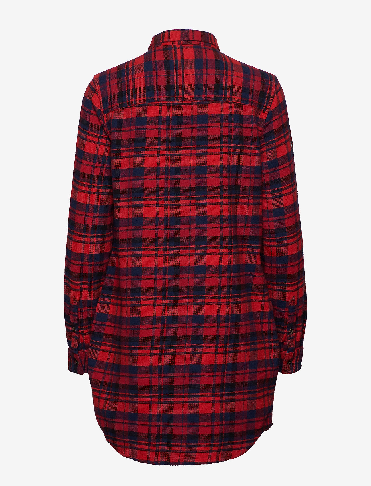 Superdry - WILLOW CHECK SHIRT DRESS - red navy check - 1